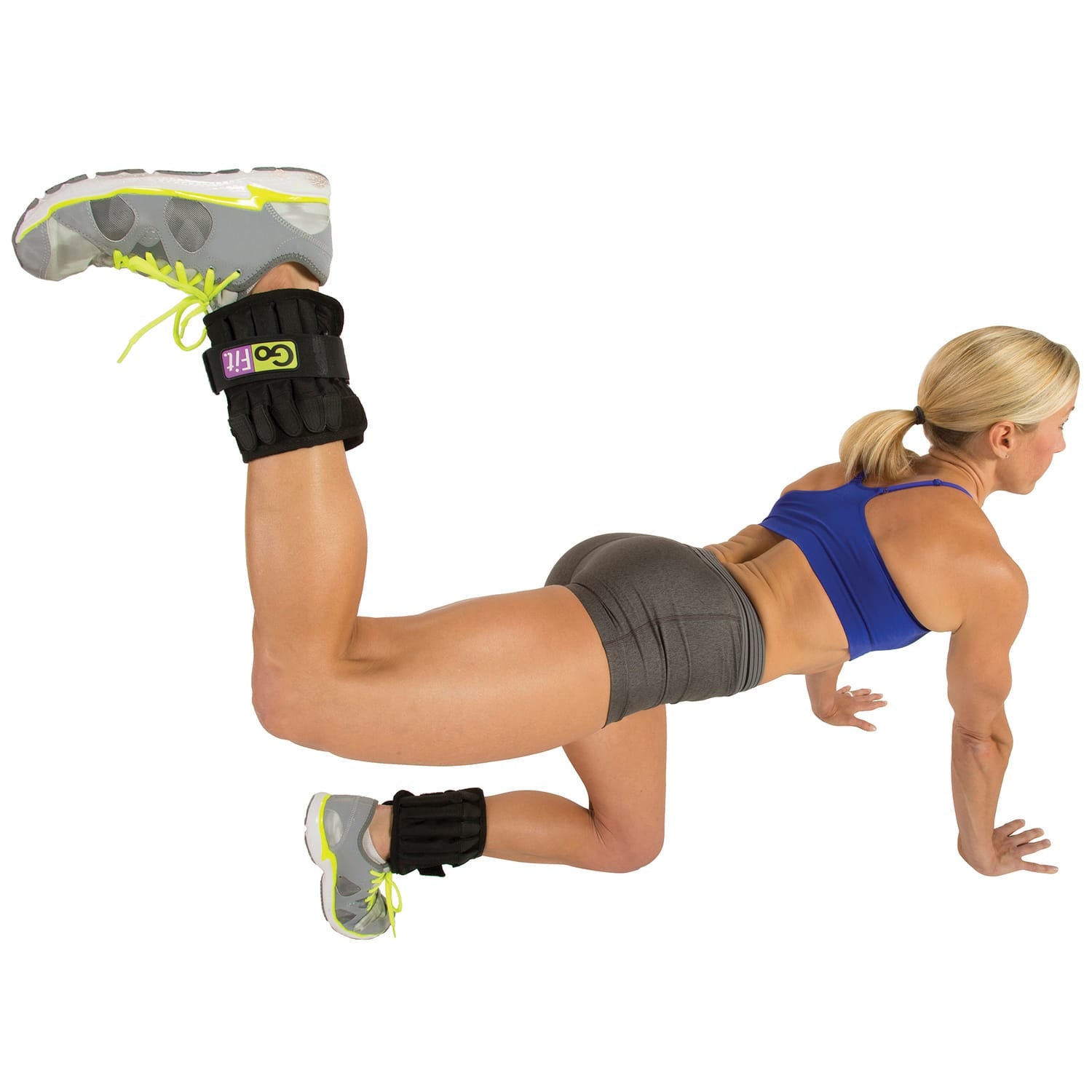 GoFit 5-Pound Pair of Padded Pro Ankle Weights