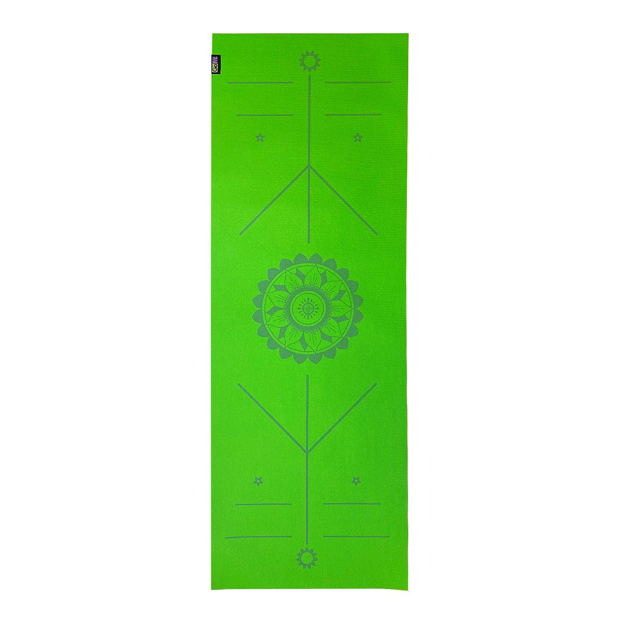 GoFit AlignMat Body-Alignment Yoga Mat, Green