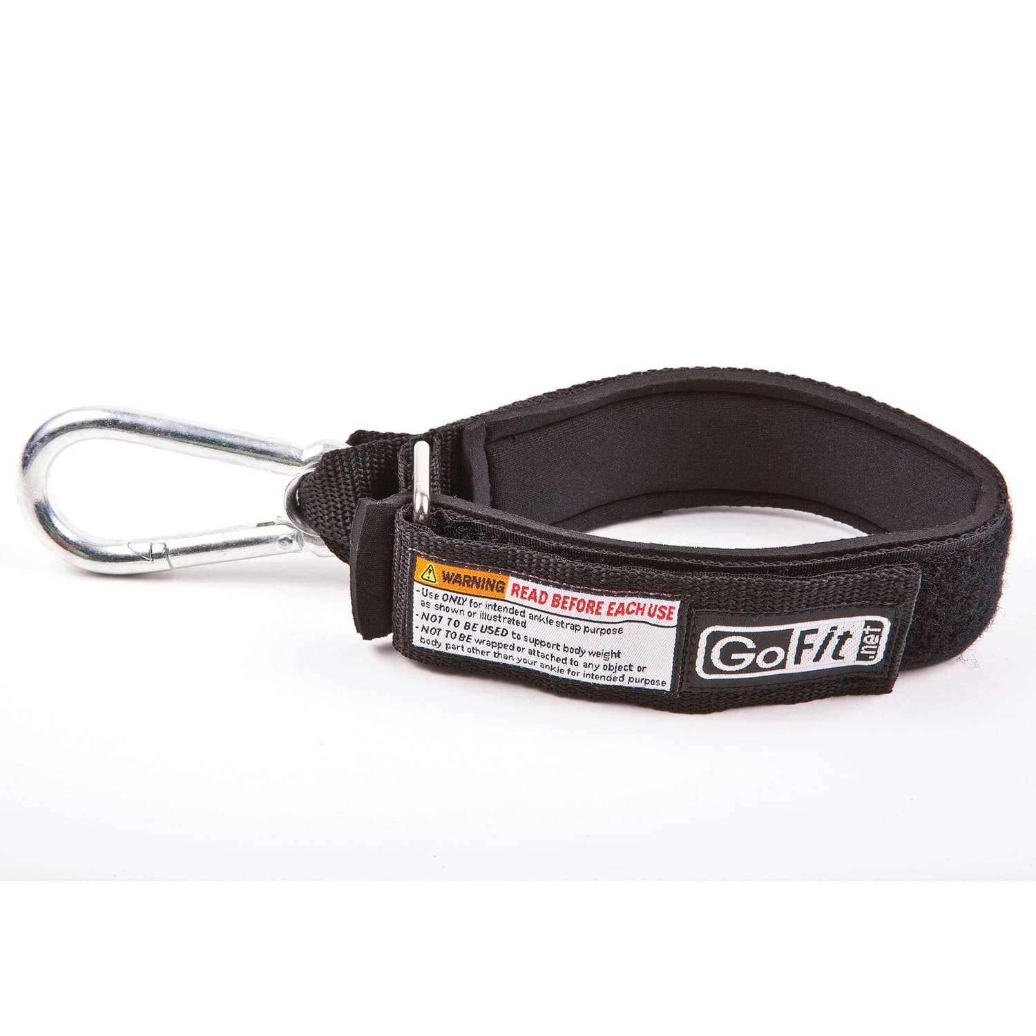 GoFit Ankle Strap with Carabiner for Tubes and Resistance Bands