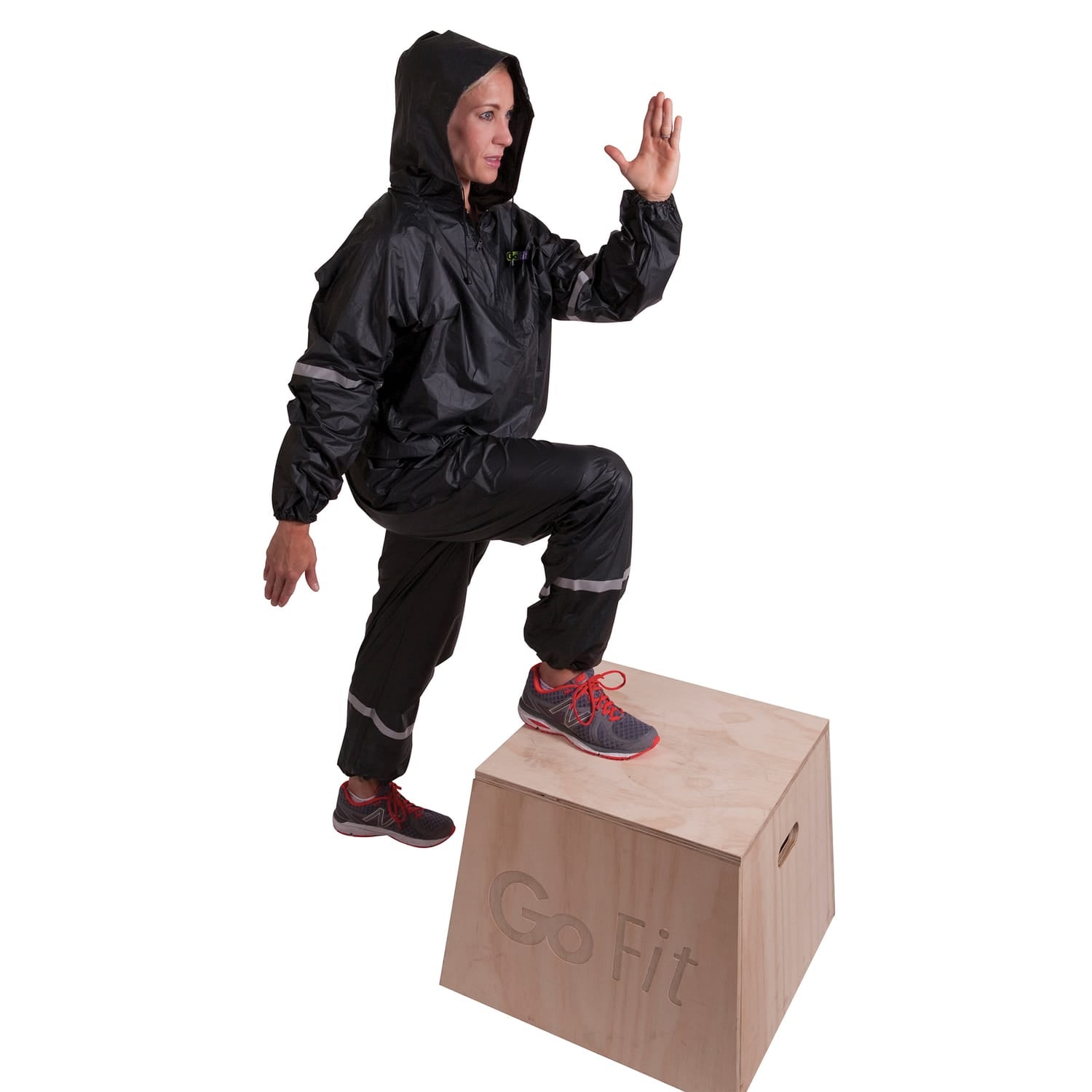 GoFit 2-Piece Hooded Sweat Suit, Large/Extra Large