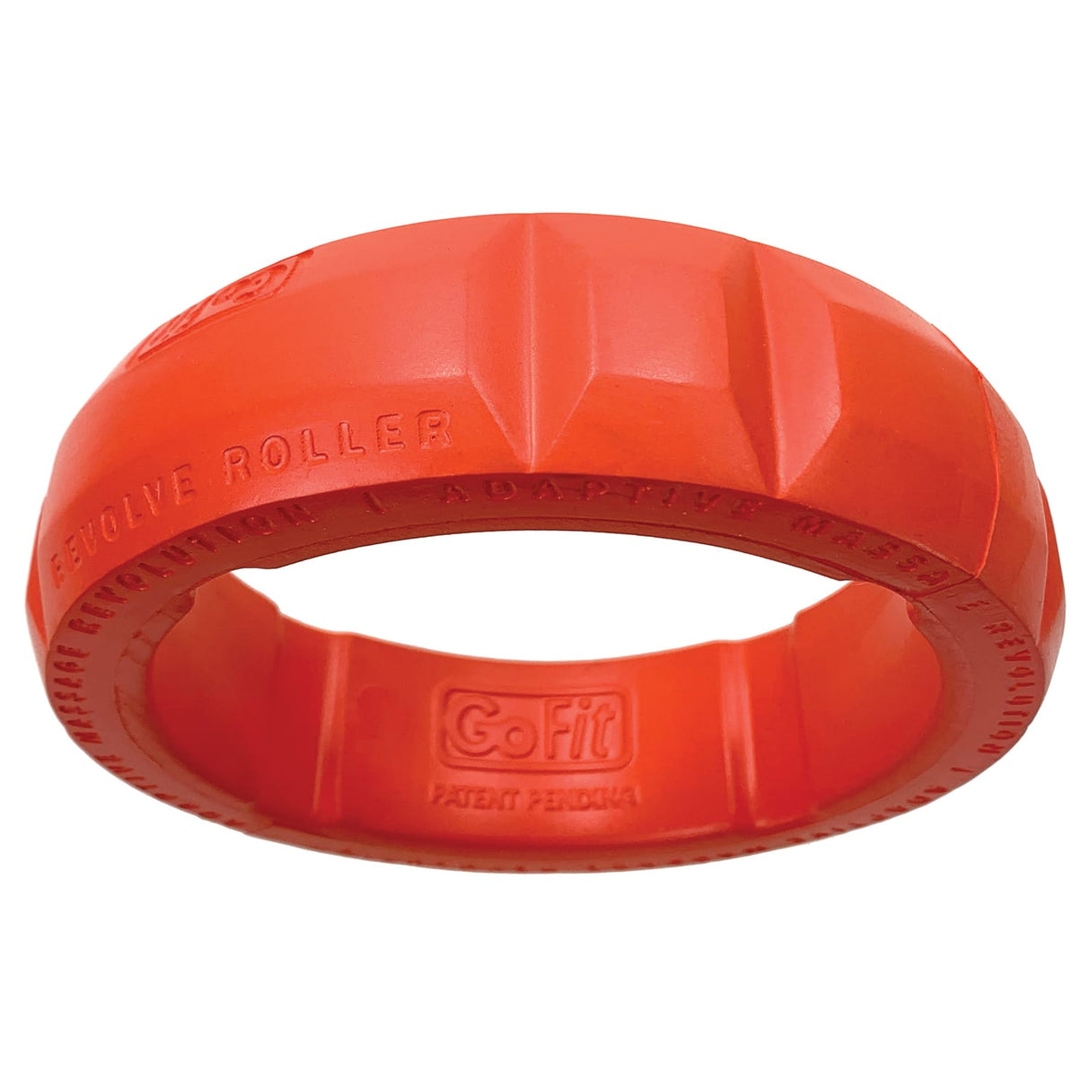 GoFit Revolve Roller with Adaptive Massage Rings, 4 High Profile, 2 Medium Profile and 3 Low Profile