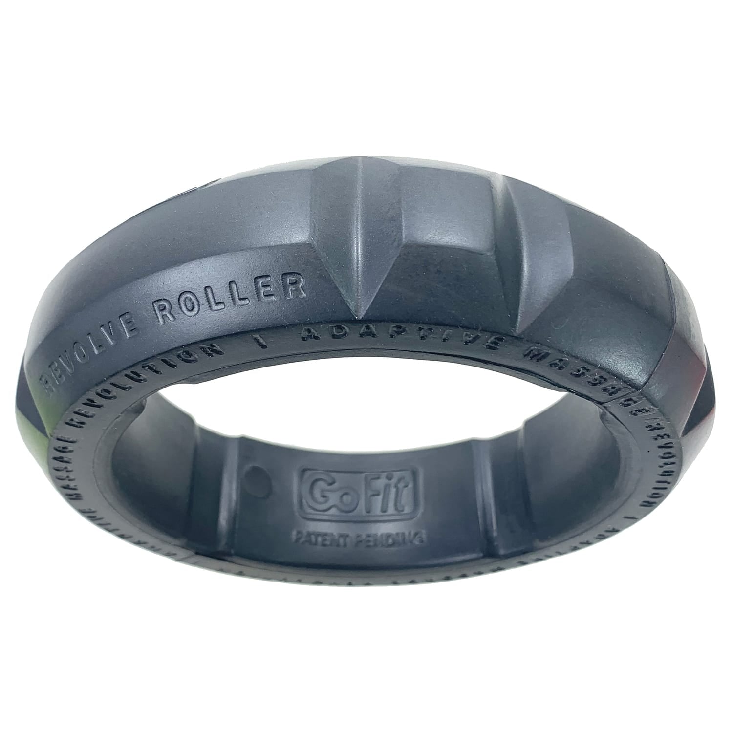 GoFit Revolve Roller with Adaptive Massage Rings, 4 High Profile, 2 Medium Profile and 3 Low Profile