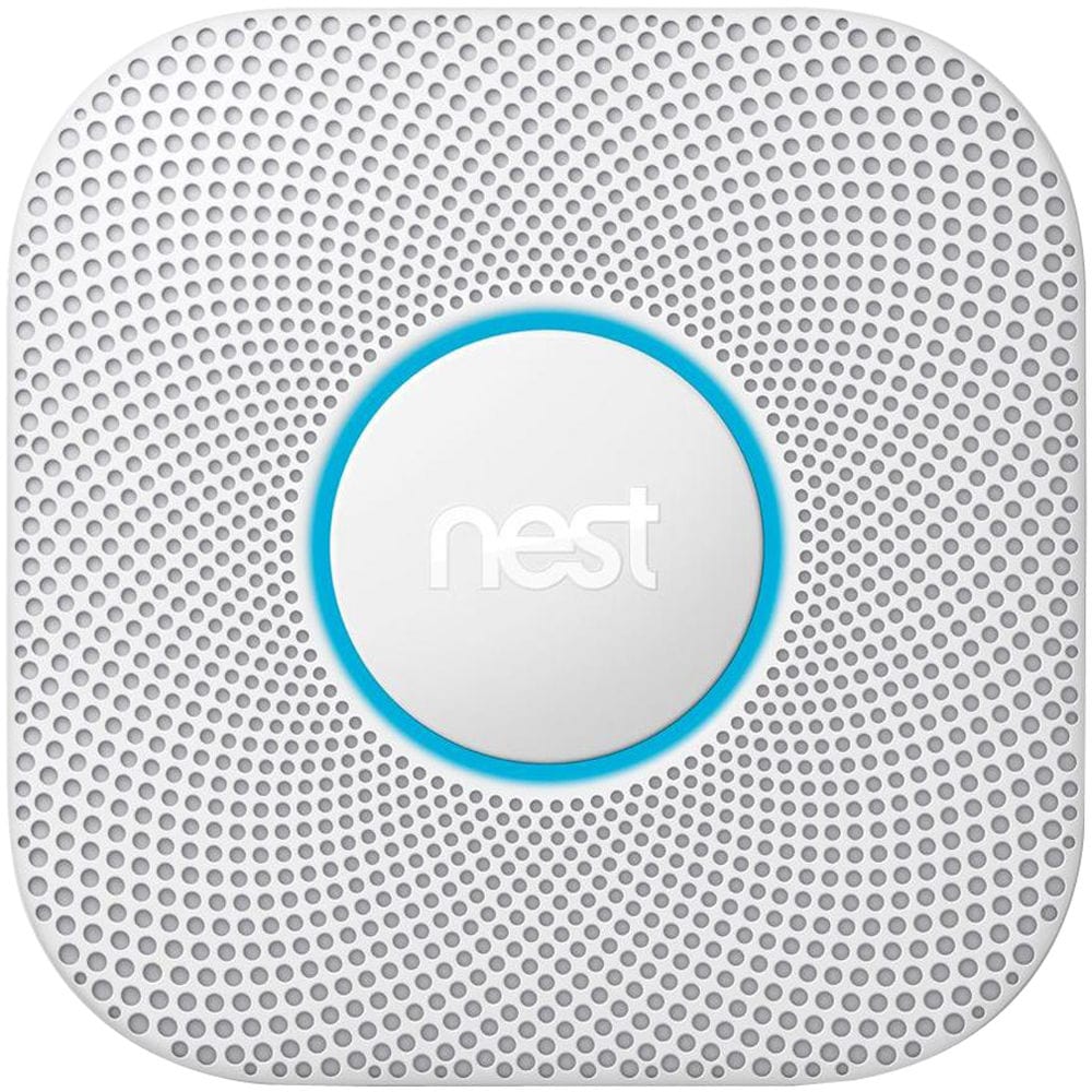 Google Nest Protect Wired Powered Smoke and Carbon Monoxide Alarm 2nd Generation, White