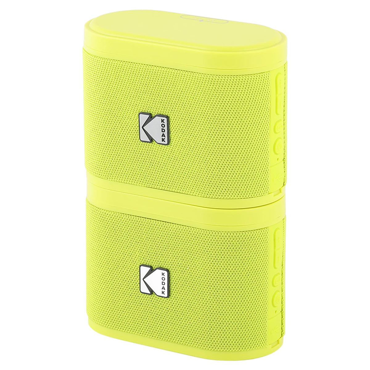 Kodak SoundBrix 2-Piece Portable Rechargeable Bluetooth Speaker System with TWS, Magnetic Docking, up to 5 Hours Play Time, Yellin' Yellow