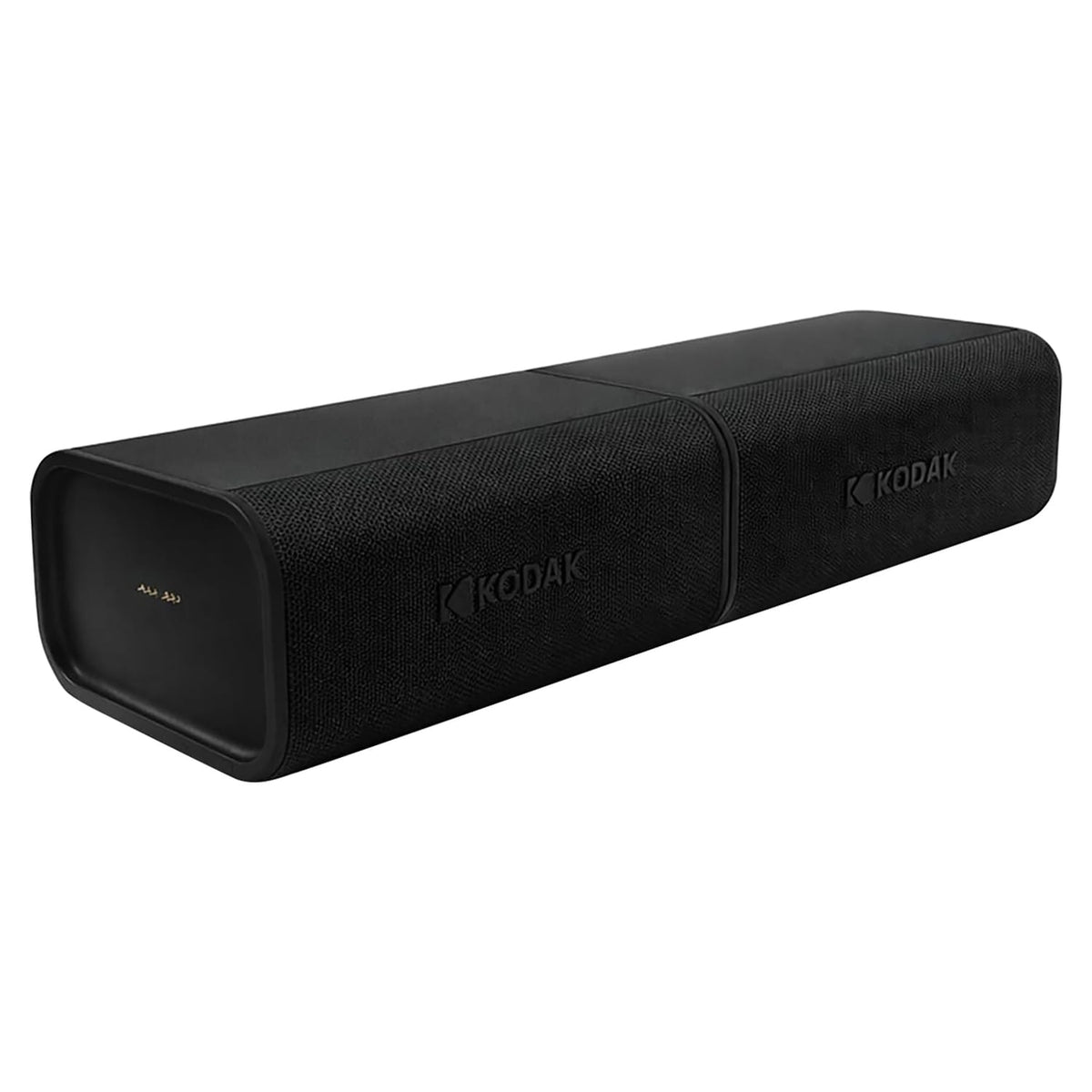 Kodak SoundBrix Plus 2-Piece Portable Rechargeable Bluetooth Speaker System, TWS, Magnetic Docking, IPX4, up to 5 Hours Play Time, Midnight Black
