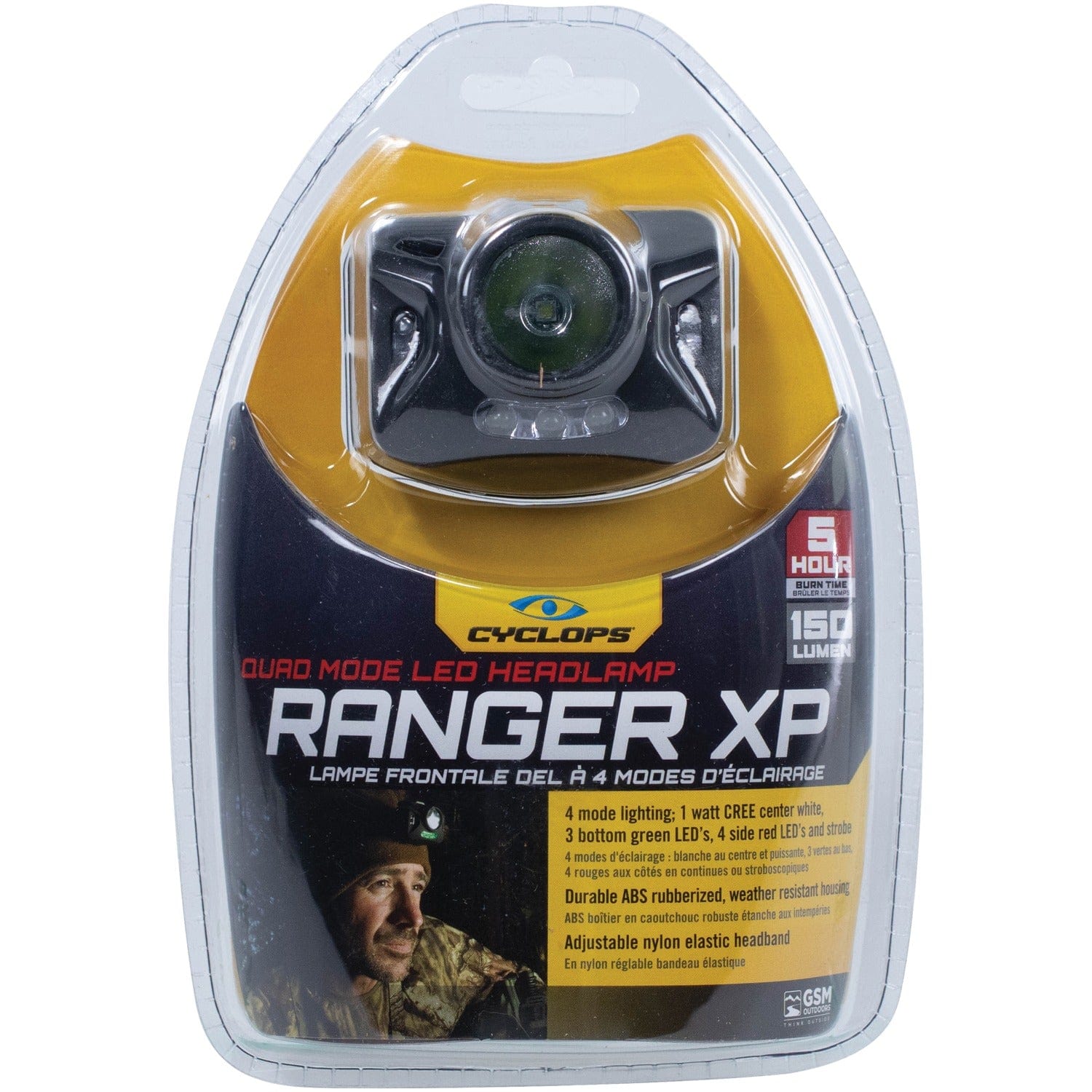 Cyclops 126-Lumen Ranger XP Cree Headlamp, Black