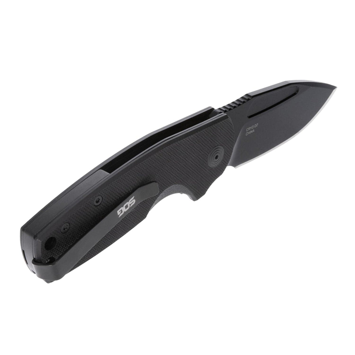 SOG Stout FJ with 2.6-In. Clip-Point Blackout Blade