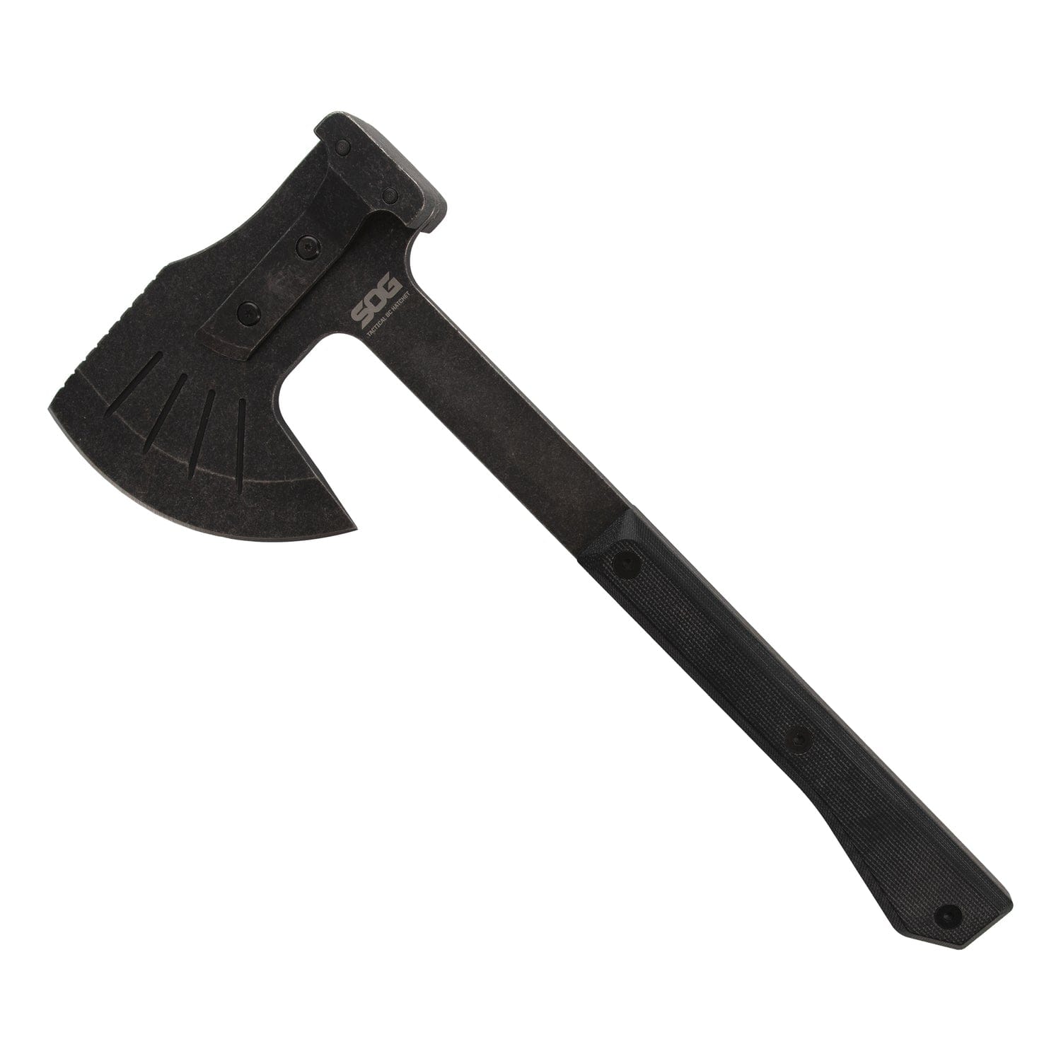 SOG Tactical Bushcraft Hatchet with 4.24-In. Steel Cutting Head and Nylon Blade Cover