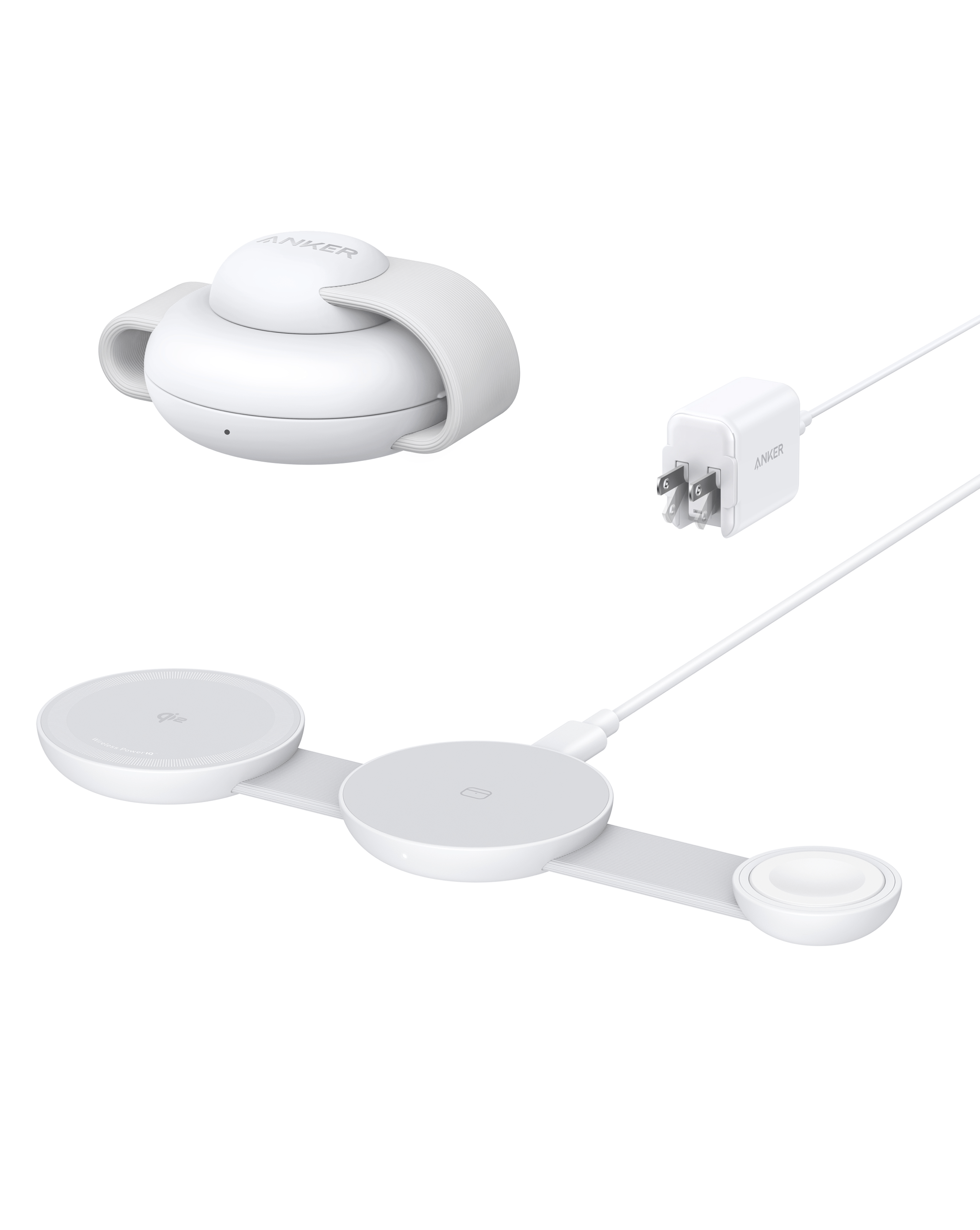 Anker MagGo Wireless Charging Station (3-in-1, Foldable Pad)