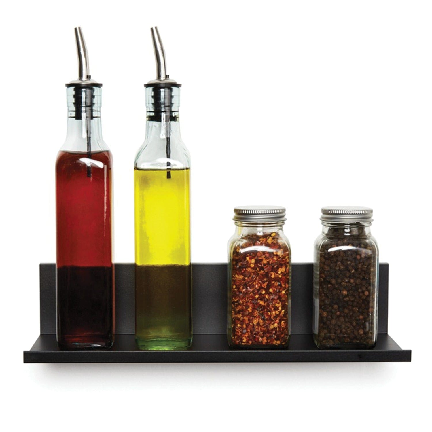 Hangman No-Stud Floating Shelf, 12 In.; Black