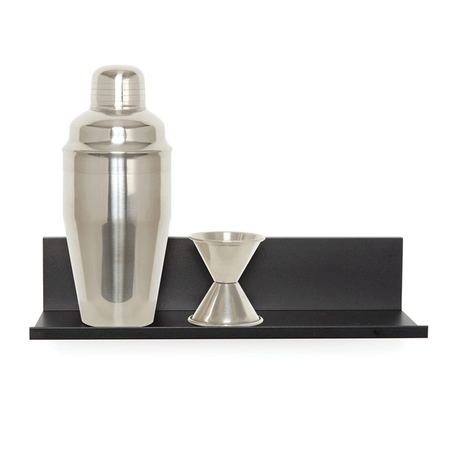 Hangman No-Stud Floating Shelf, 12 In.; Black
