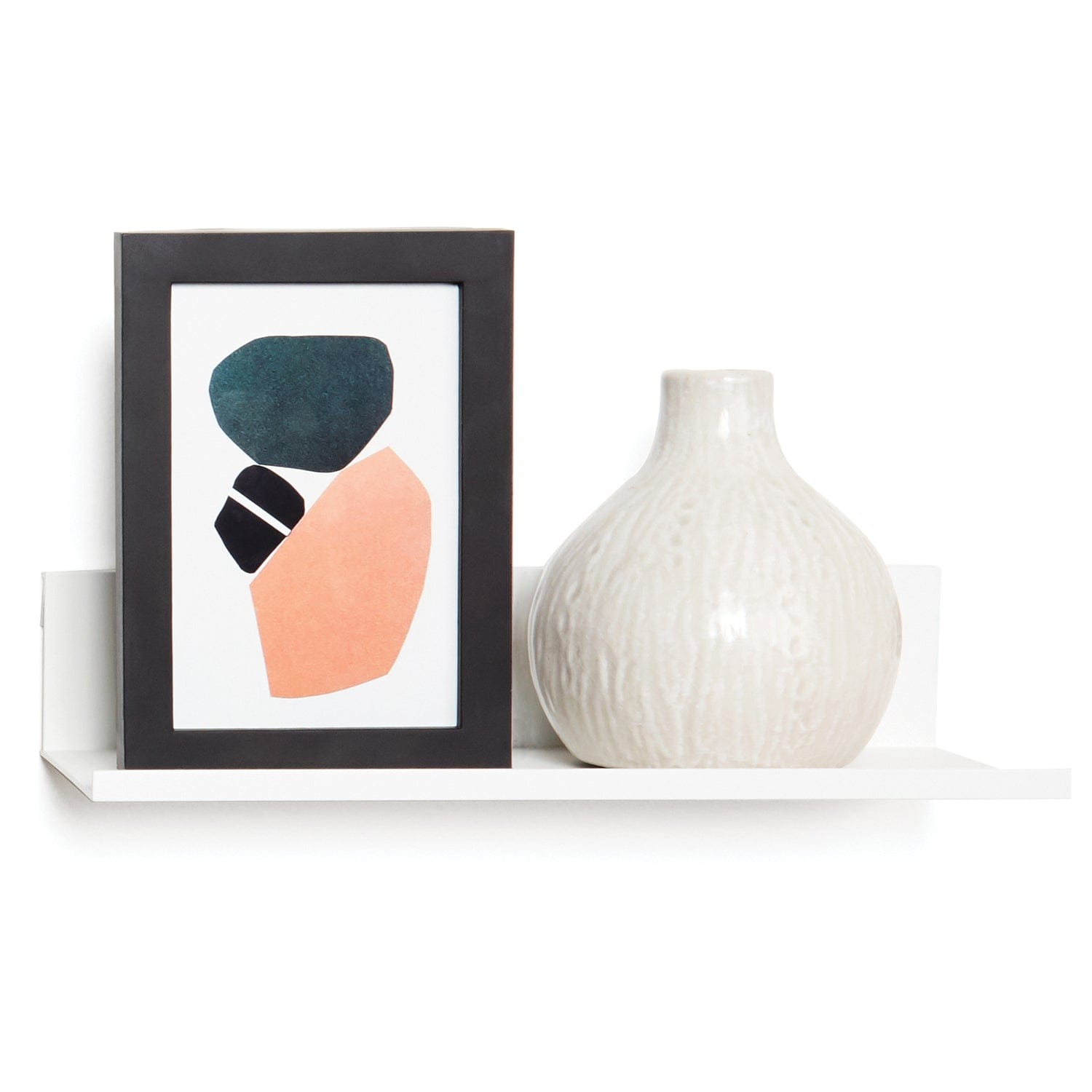 Hangman No-Stud Floating Shelf, 12 In.; White