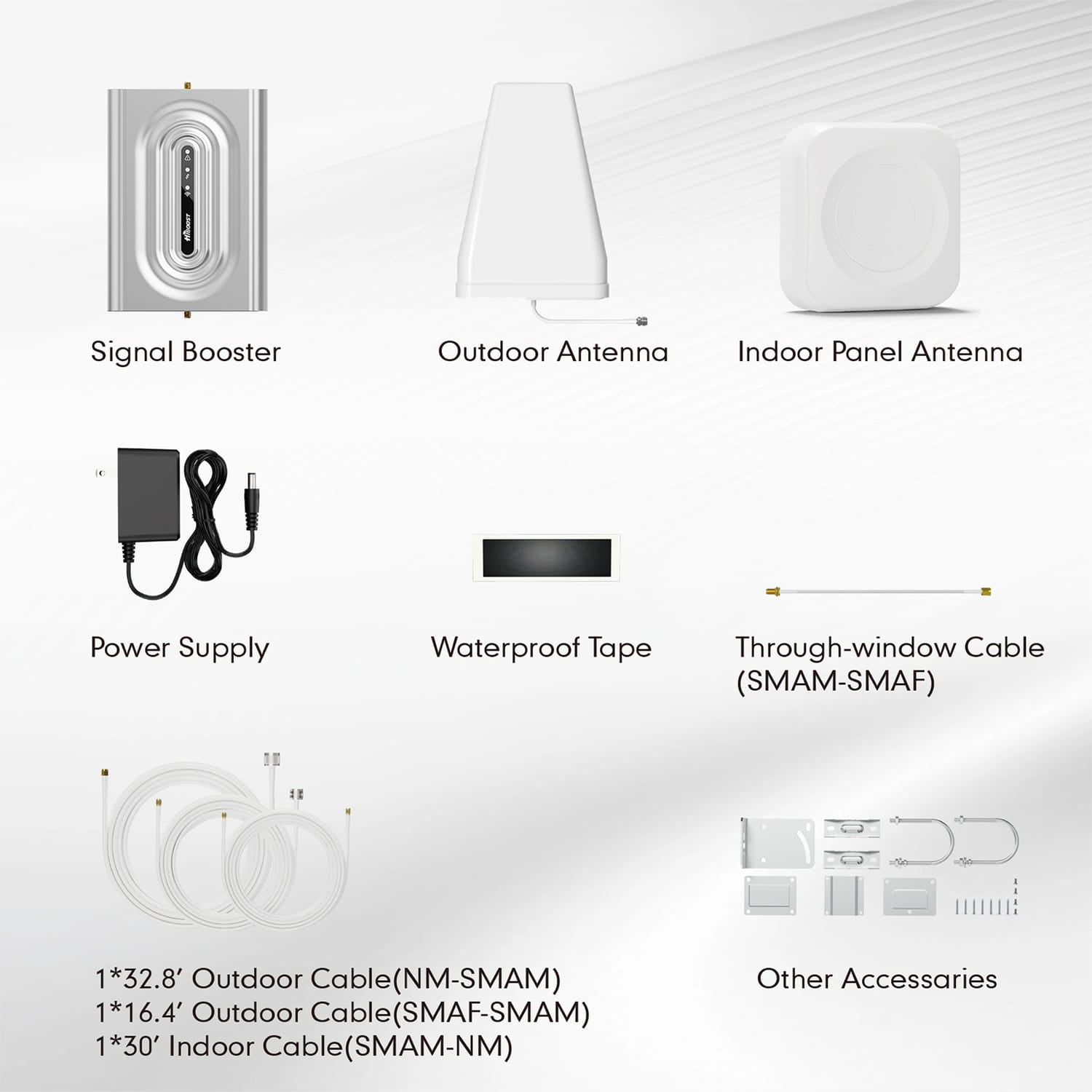 HiBoost Home Lite Plus In-Building Cellular Signal Booster for Home and Office Buildings up to 2500 Sq. Ft., 5G, F10GB5SBTWP