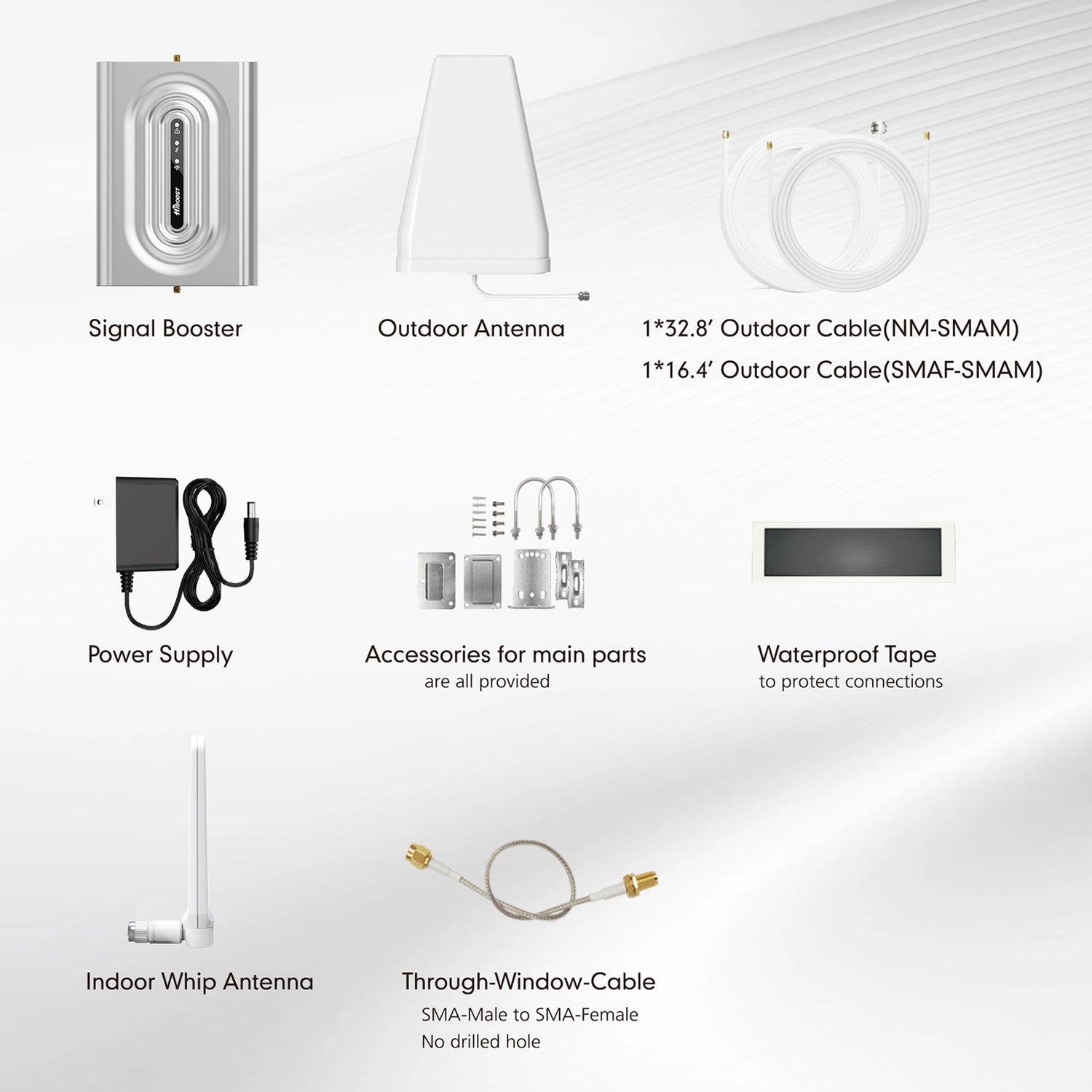 HiBoost Home Lite In-Building Cellular Signal Booster for Home and Office Buildings up to 2000 Sq. Ft., 5G, F10GB5SBTW
