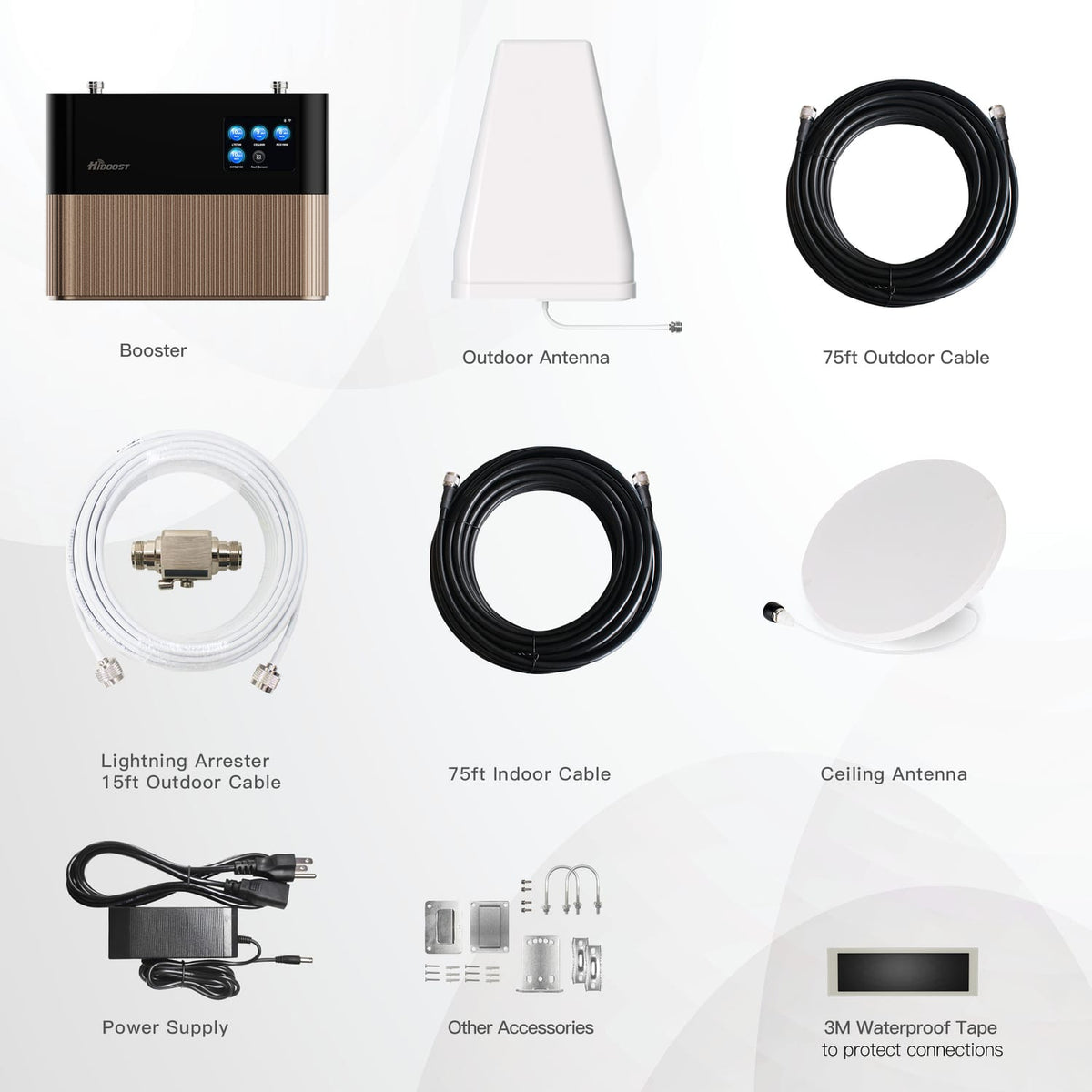 HiBoost CommLink 10K In-Building Cellular Signal Booster for Home and Office up to 10000 Sq. Ft., 5G, Pro20T-5S-BTW
