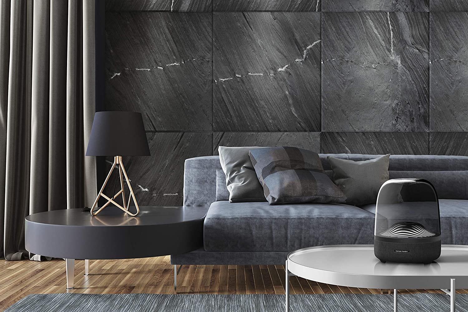 Harman Kardon Aura Studio 3 Wireless Speaker, Black - Certified Refurbished