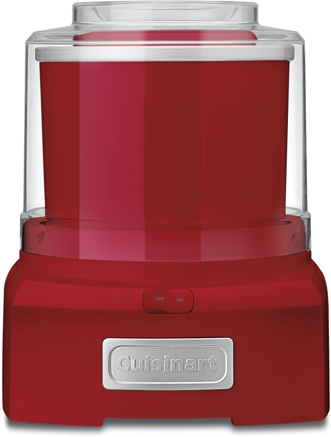 Cuisinart ICE21R Ice Cream Maker 1- 1/2 qt, Red - Certified Refurbished