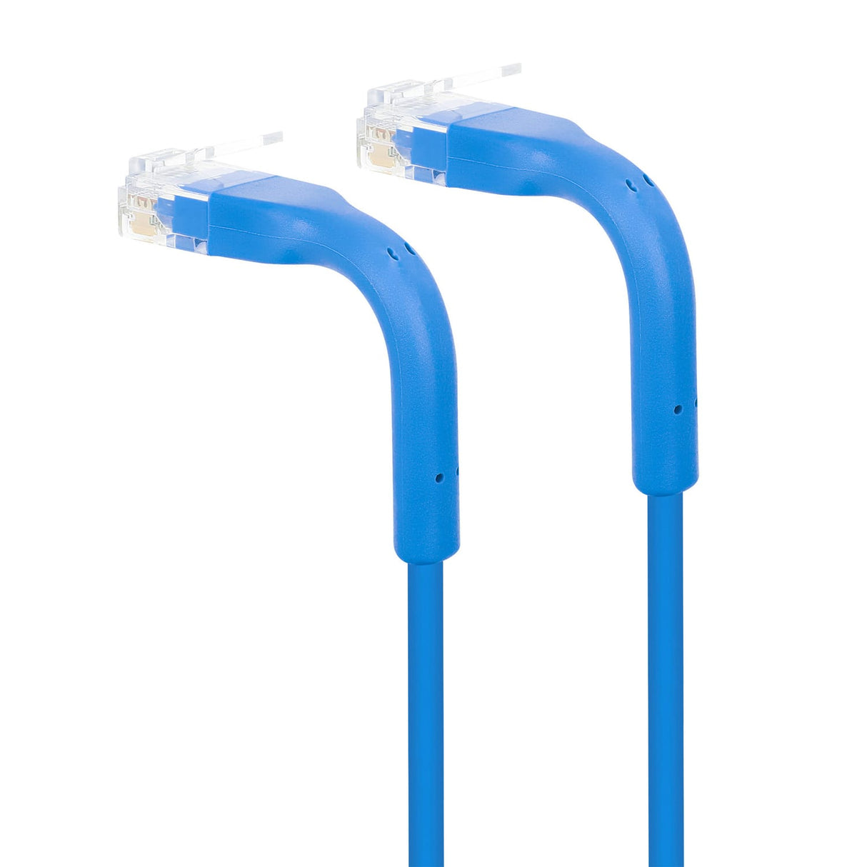 Intellinet Network Solutions CAT-6 U/UTP FlexiBoot Slim Network Patch Cable, 10 Pack, 7 Ft., Blue