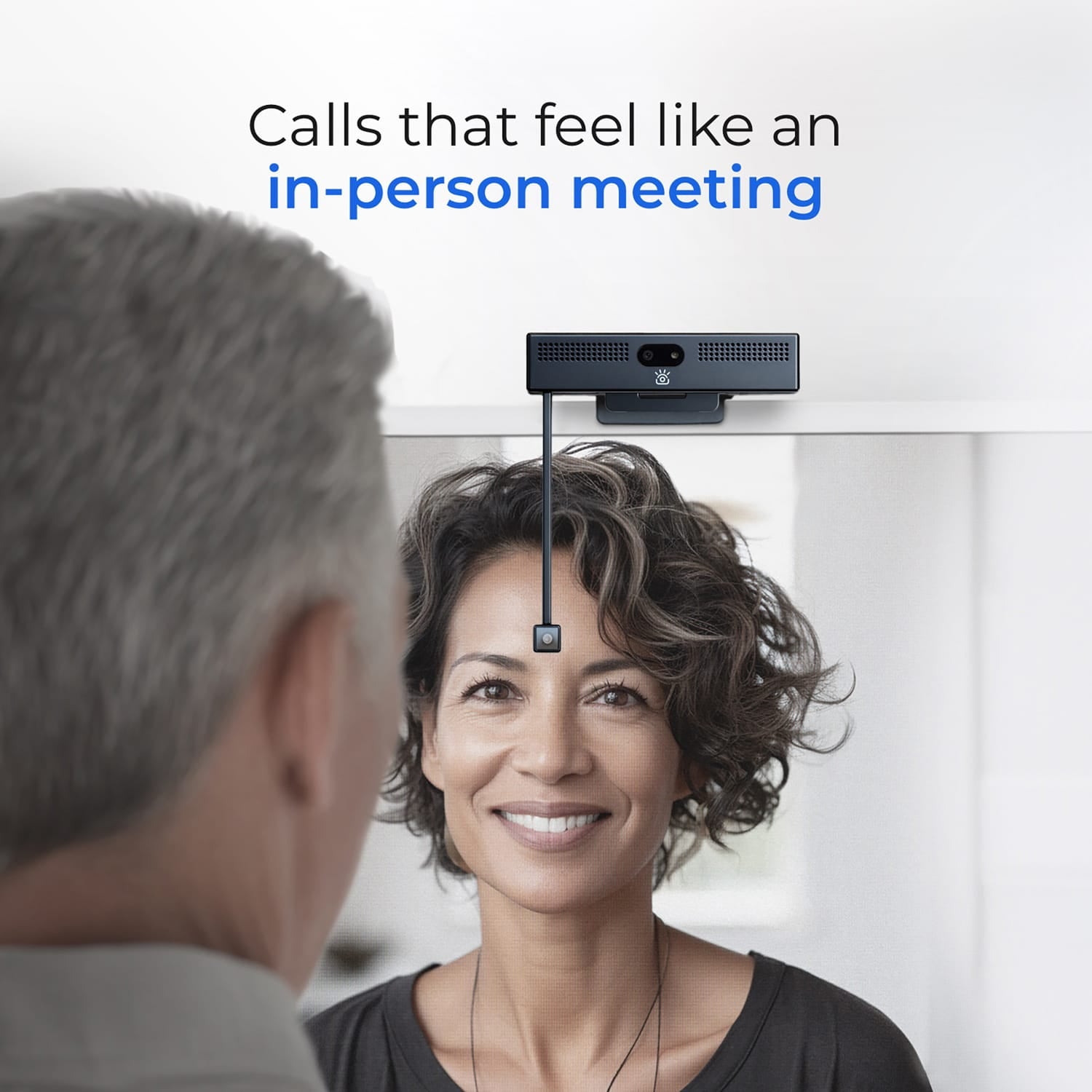 iContact Camera ProXL 4K Eye-Contact Webcam with Retractable Arm for Large Desktop Screens