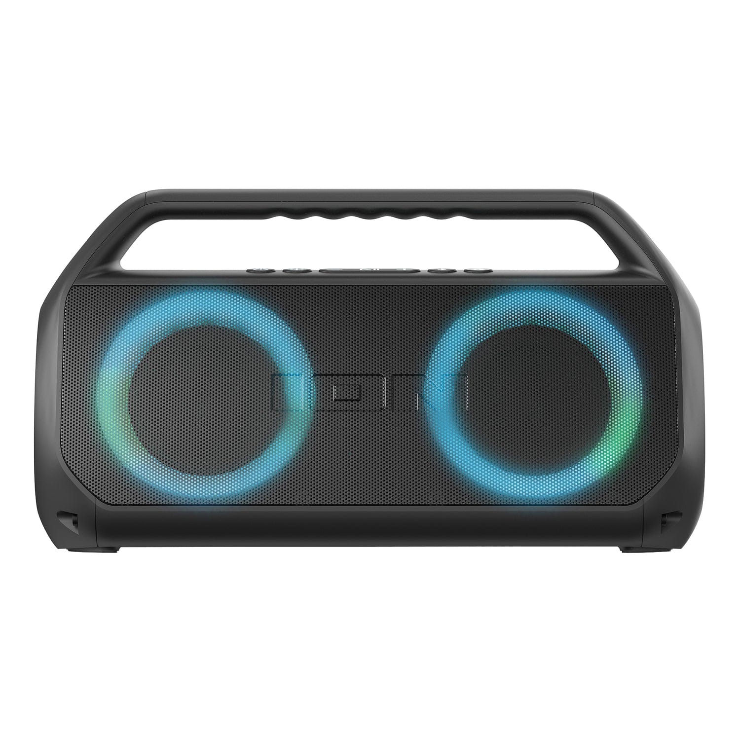 ION Uber Boom Ultra Portable Bluetooth Boom Box with Speakerphone, Lights, and Stereo-Link