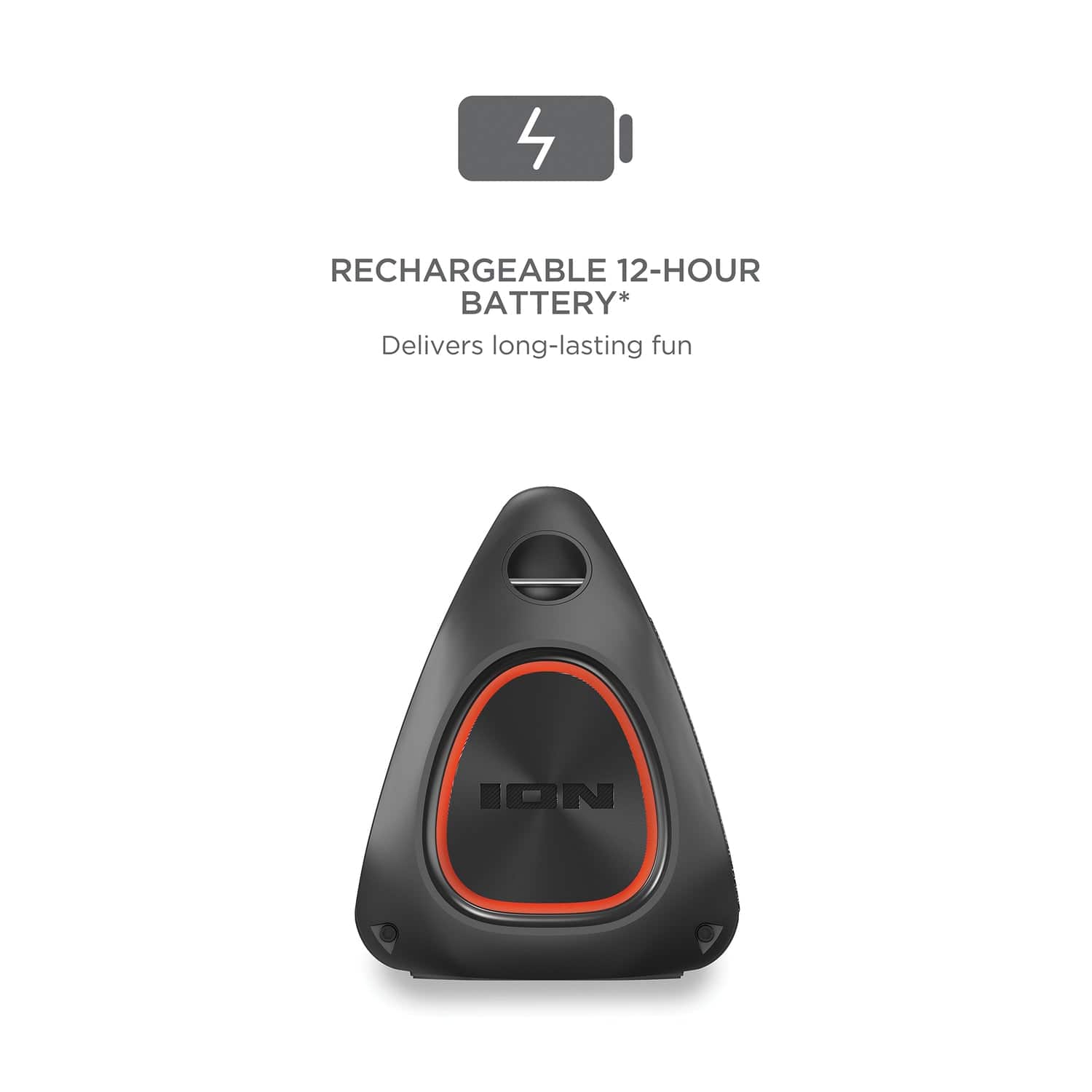 ION Uber Boom Ultra Portable Bluetooth Boom Box with Speakerphone, Lights, and Stereo-Link