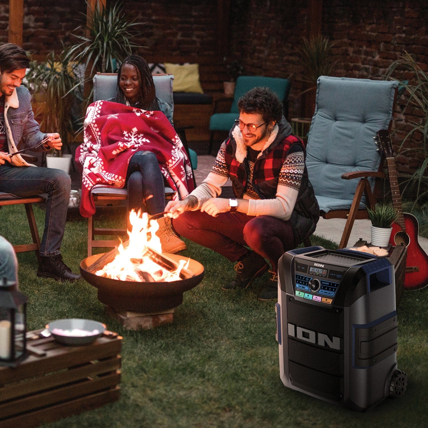 ION Explorer XL Portable Bluetooth All-Weather Speaker with Microphone, Stereo-Link, and Premium 5-Speaker Sound