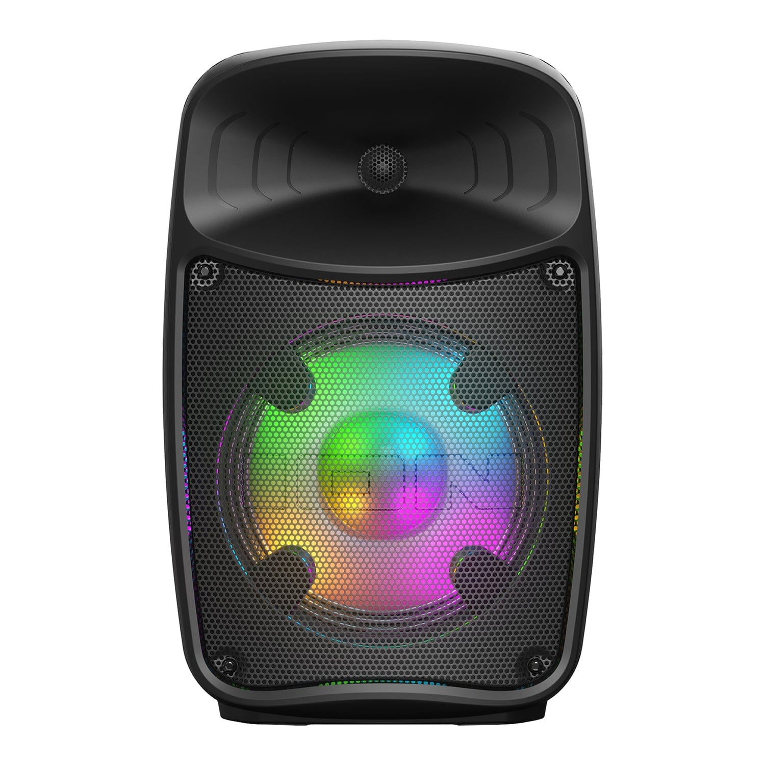 ION Pro Glow Express Portable Bluetooth PA Speaker with Lights, Sonic Wide Audio, and Microphone, Black