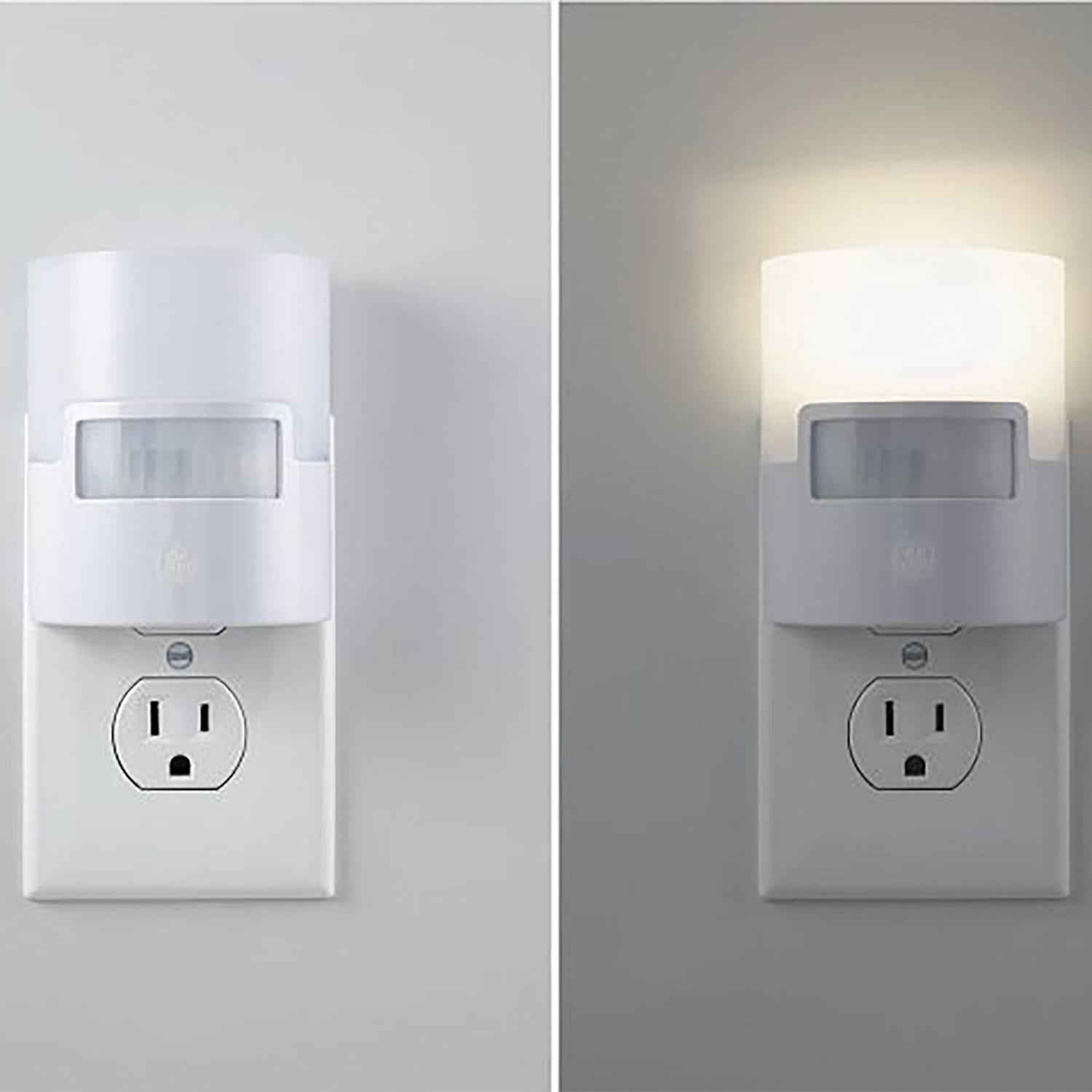 GE Enbrighten UltraBrite 40-Lumen Motion-Activated LED Night-Light, White, 12201