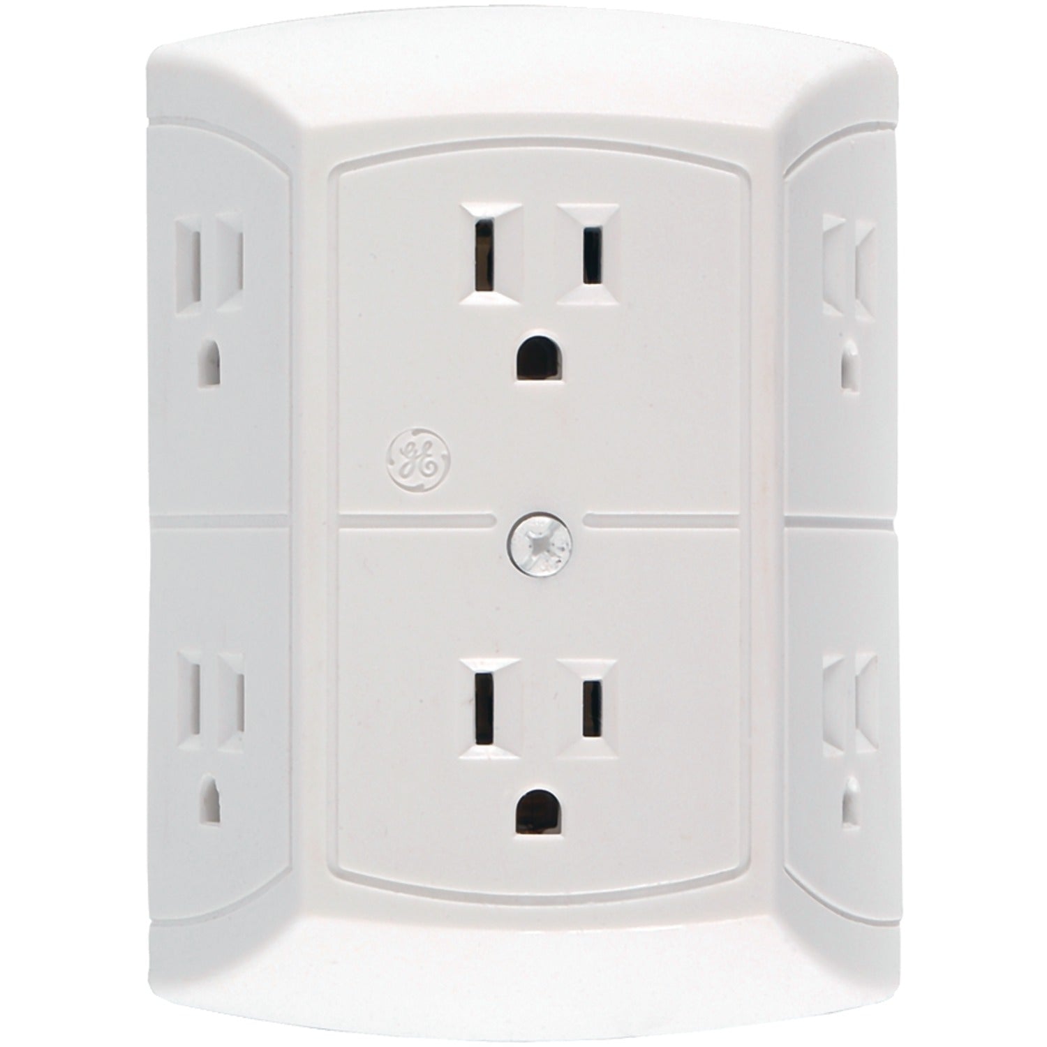 GE 6-AC Outlet Grounded Wall Tap, 50759