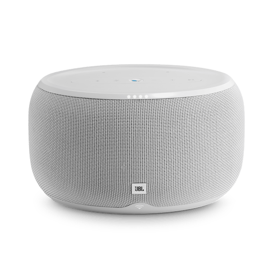 JBL Link 300 Wi-Fi Bluetooth Voice-Active Speaker, White - Certified Refurbished