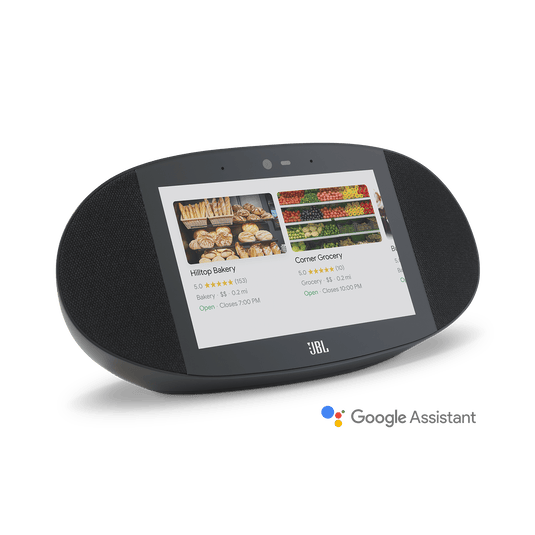 JBL Link View Smart Display WiFi Bluetooth Speaker, Black - Certified Refurbished