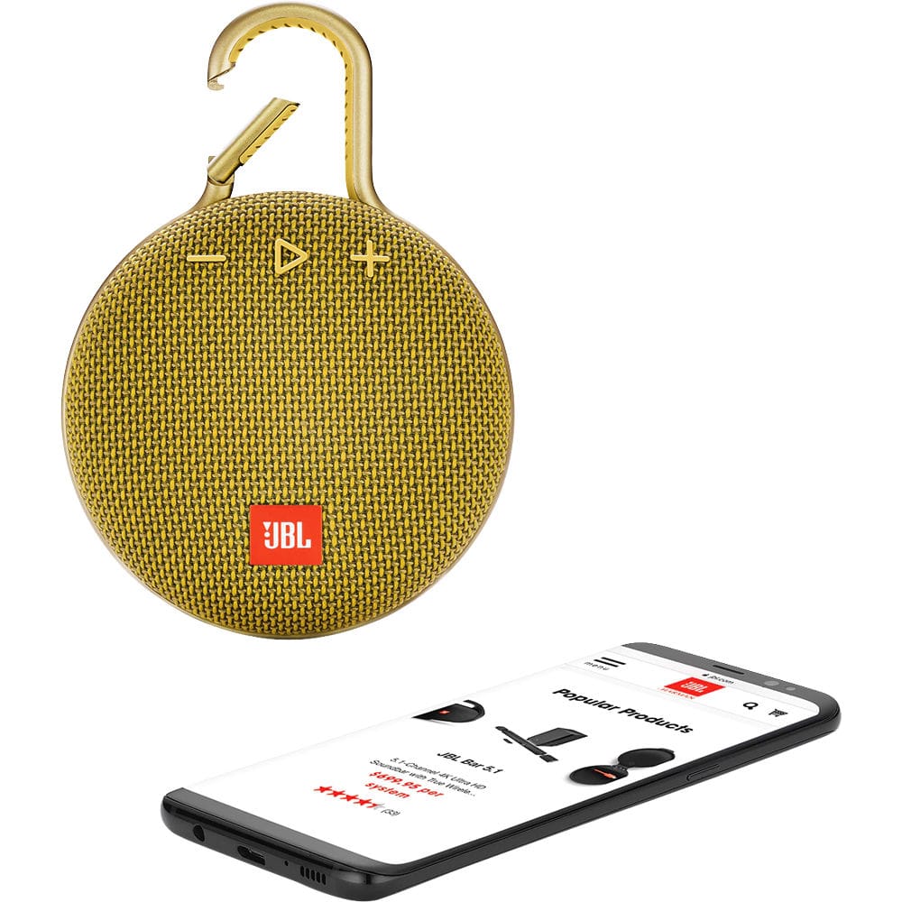JBL Clip 3 Portable Bluetooth Wireless Speaker - Certified Refurbished