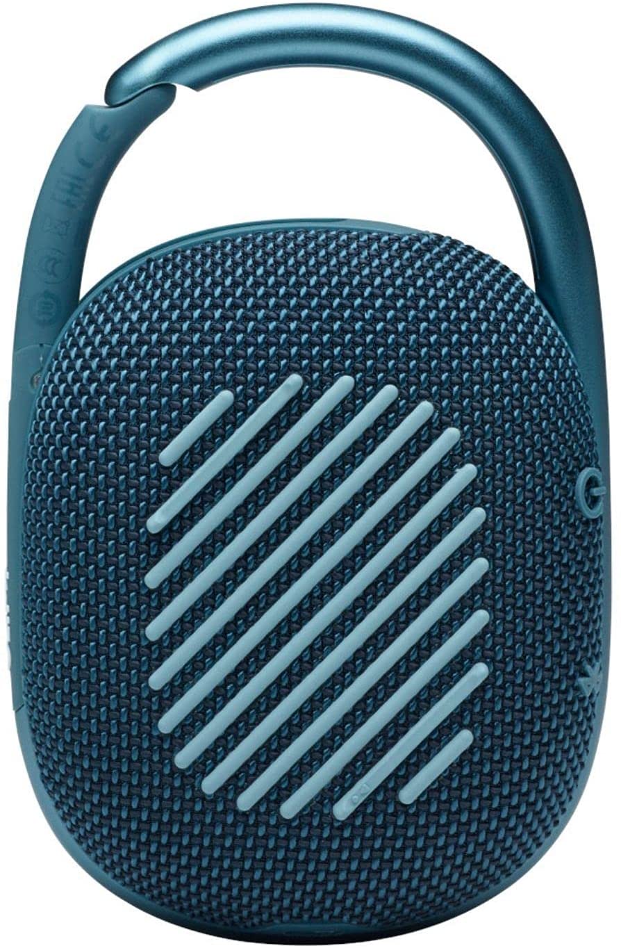 JBL Clip 4 Portable Wireless Bluetooth Speaker, Blue - Certified Refurbished