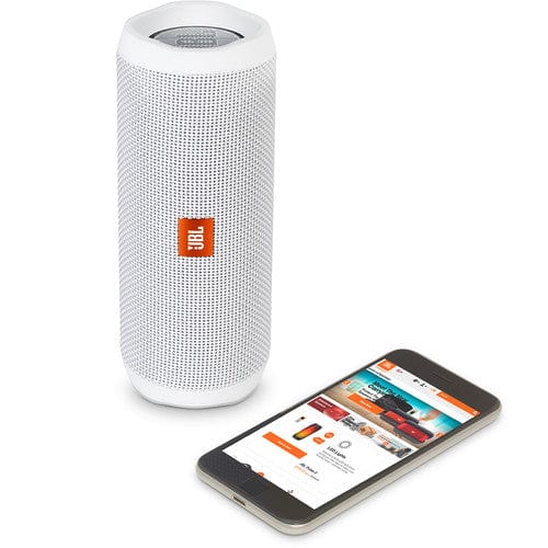 JBL Flip 4 Waterproof Portable Bluetooth Speaker White - Certified Refurbished