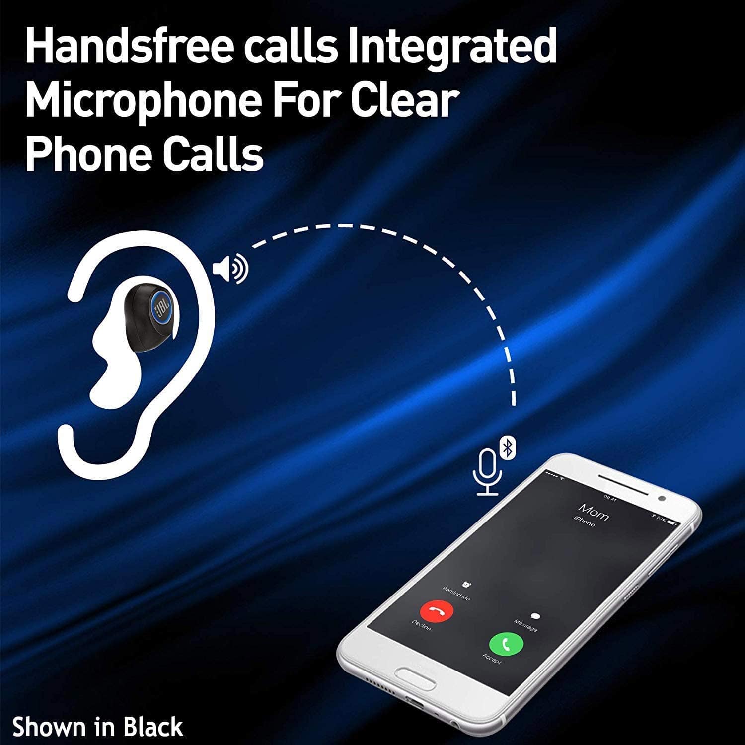 JBL Wireless In-Ear Headphones, Blue -Refurbished