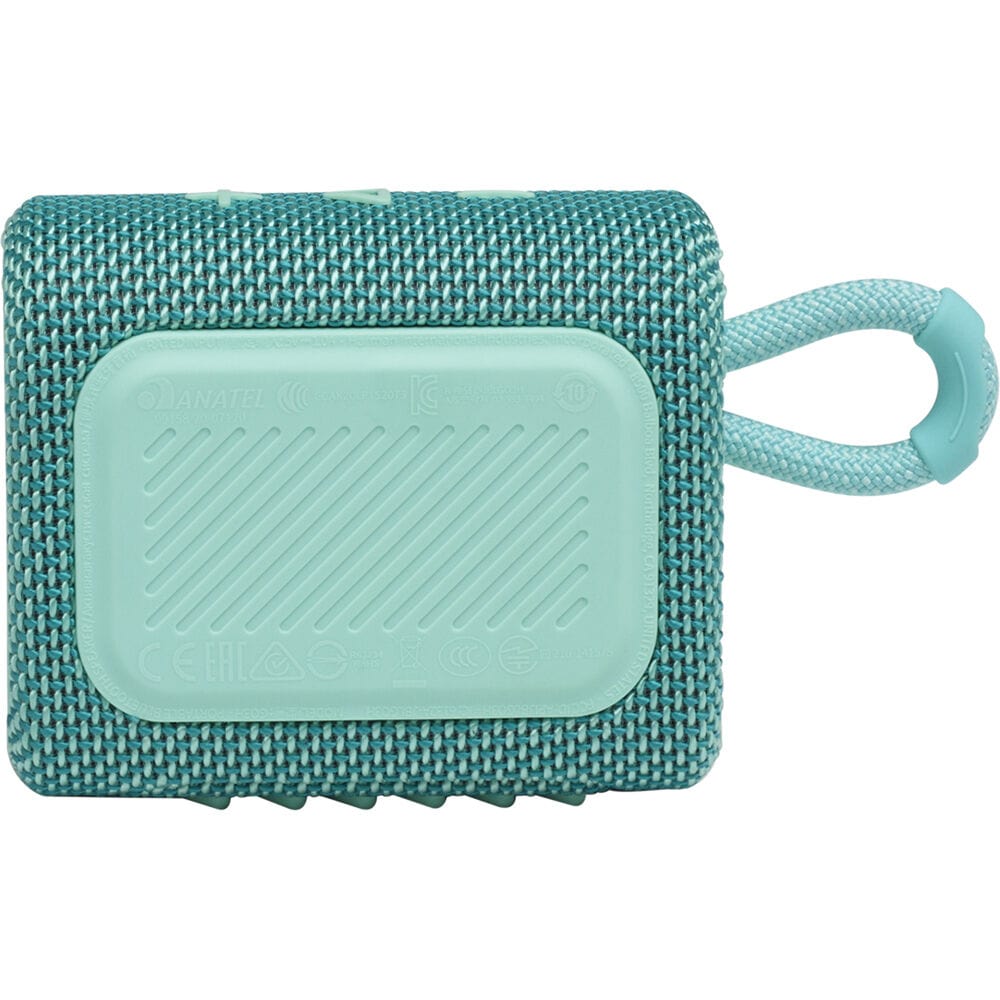 JBL Go 3 Portable Waterproof Bluetooth Speaker, Teal - Certified Refurbished