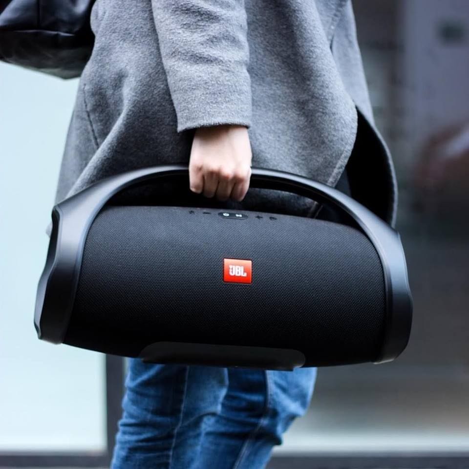 JBL Boombox Portable Bluetooth Speaker, Black - Certified Refurbished