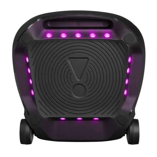 JBL PartyBox Ultimate Wireless Speaker, 1100 Watts, Light Show, IPx4 Splashproof, Dual Mic & Guitar Inputs, Portable Handle & Wheels - Certified Refurbished