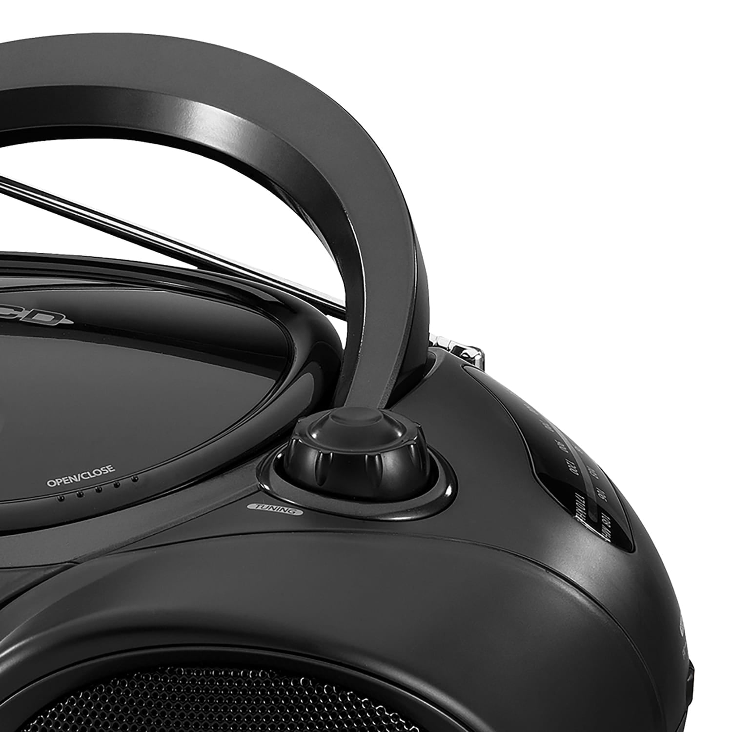 Jensen Portable CD Player with AM/FM Stereo Radio, CD-490, Black