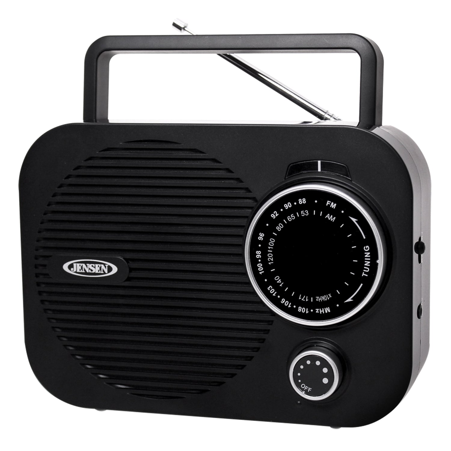 Jensen Portable AM/FM Radio with Telescoping Antenna, MR-550