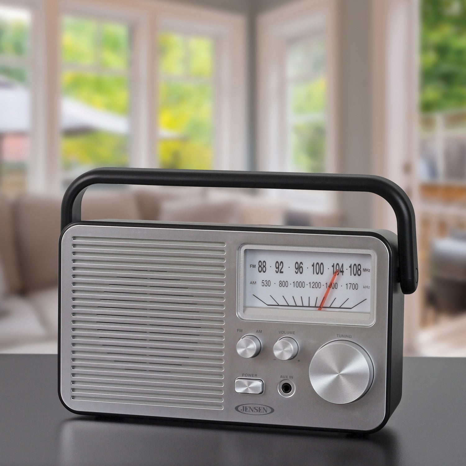 Jensen MR-750 Portable AM/FM Radio, Black