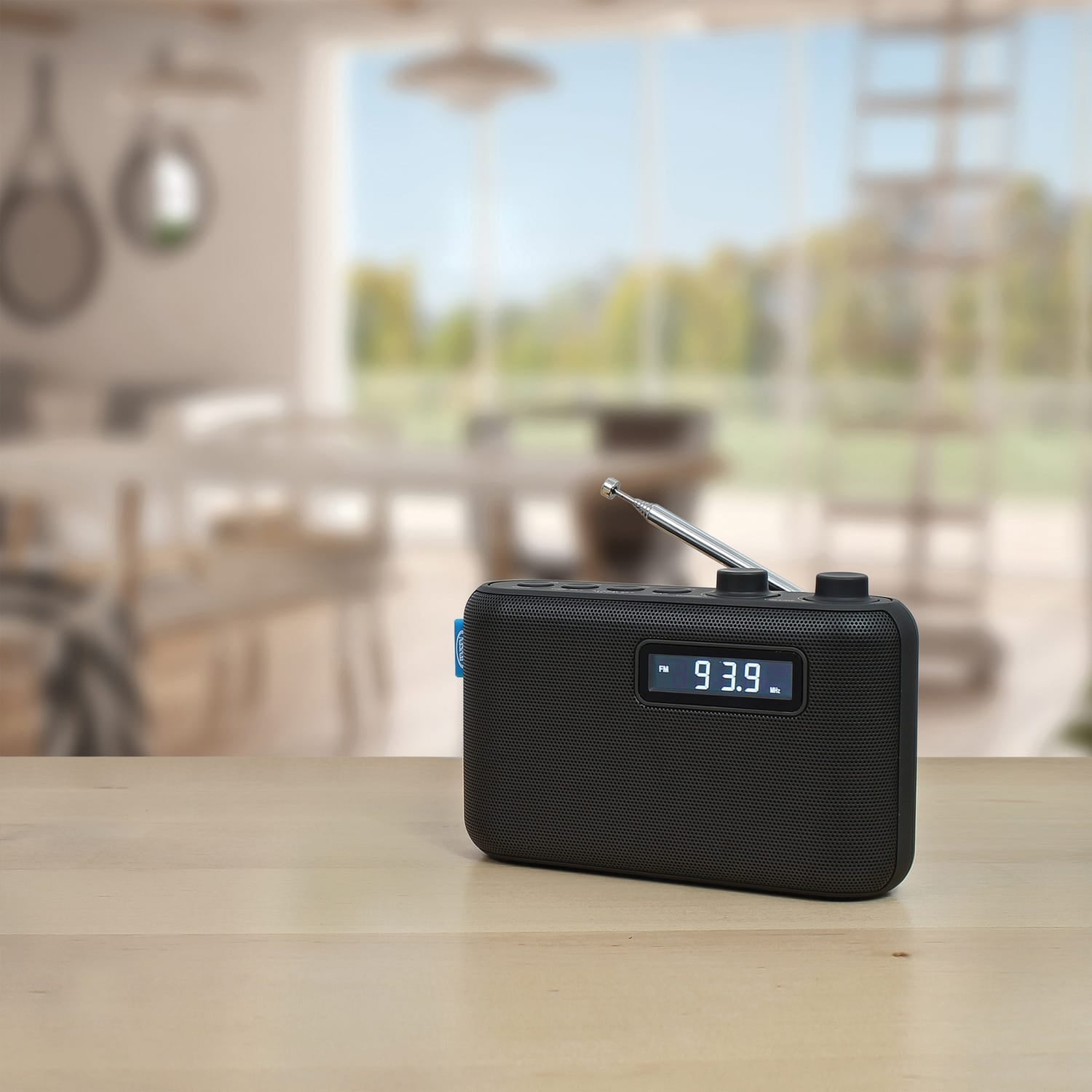 Jensen Portable AM/FM Digital Radio with Telescoping Antenna, Black, SR-50