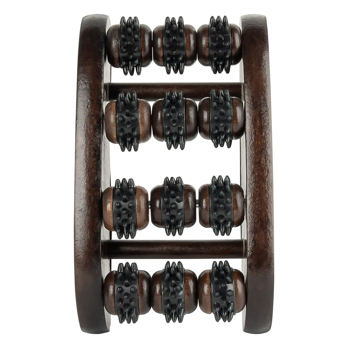 Brookstone Wooden Foot Massager, Brown