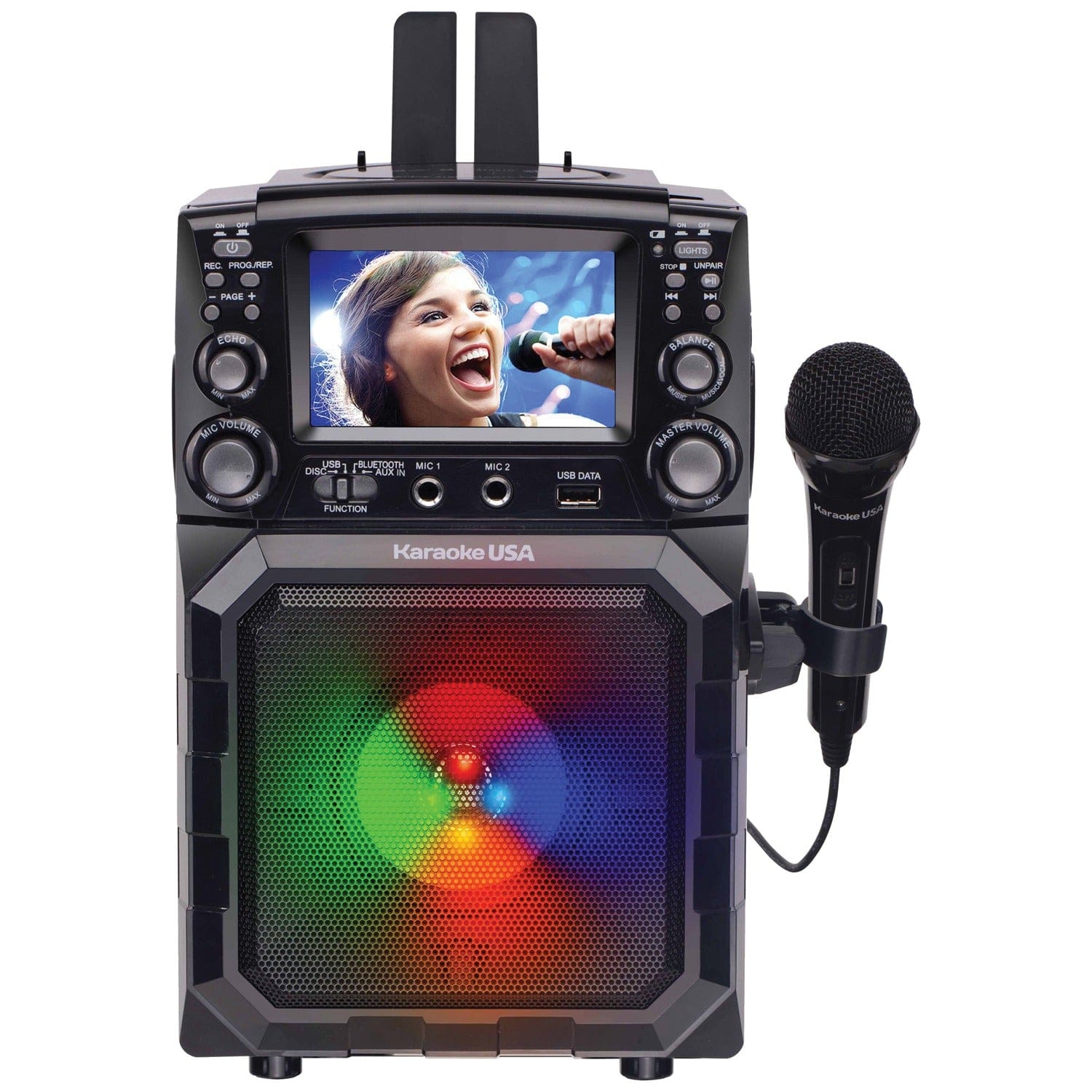 Karaoke USA Portable CDG/MP3G Karaoke Player with 4.3-Inch Color TFT Screen
