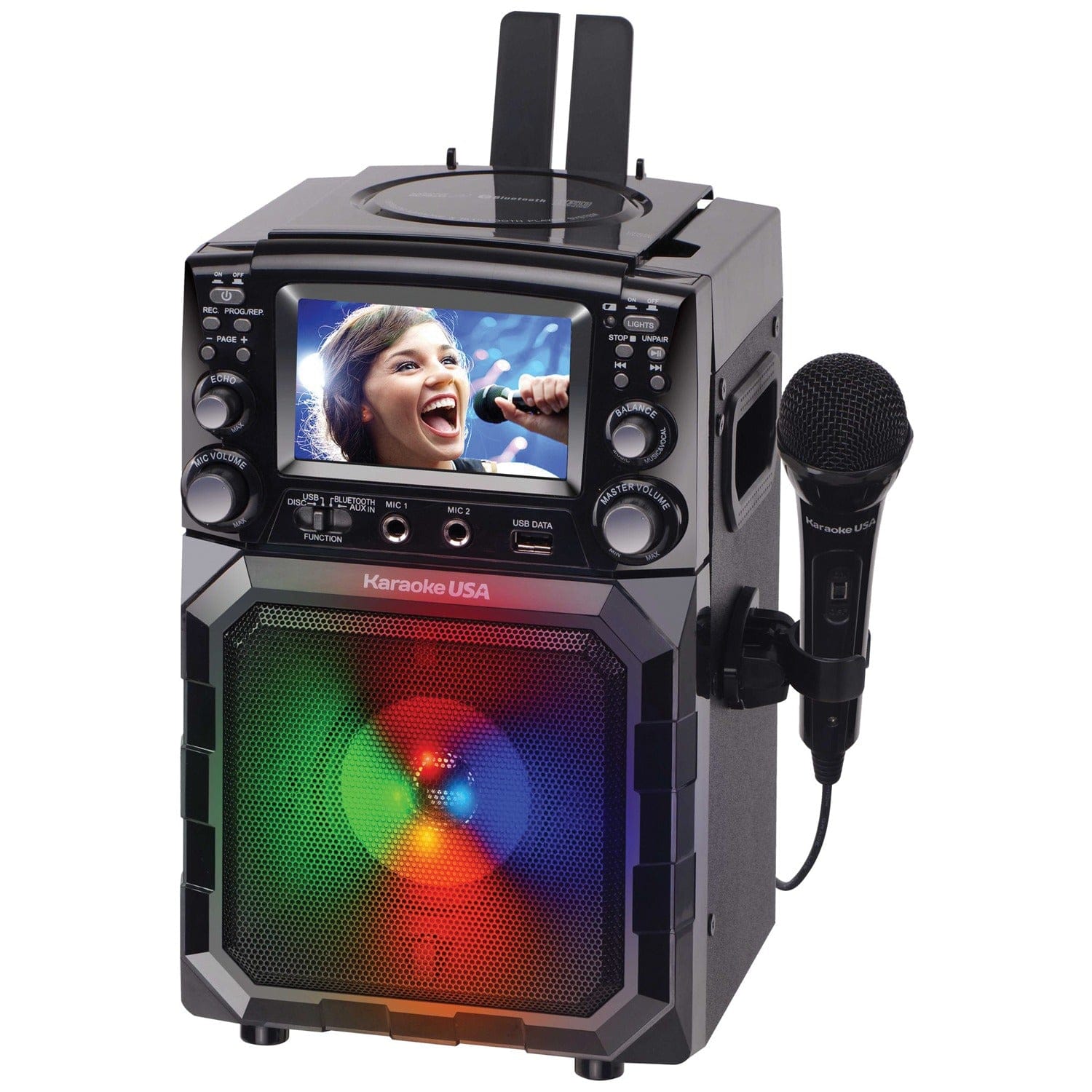 Karaoke USA Portable CDG/MP3G Karaoke Player with 4.3-Inch Color TFT Screen