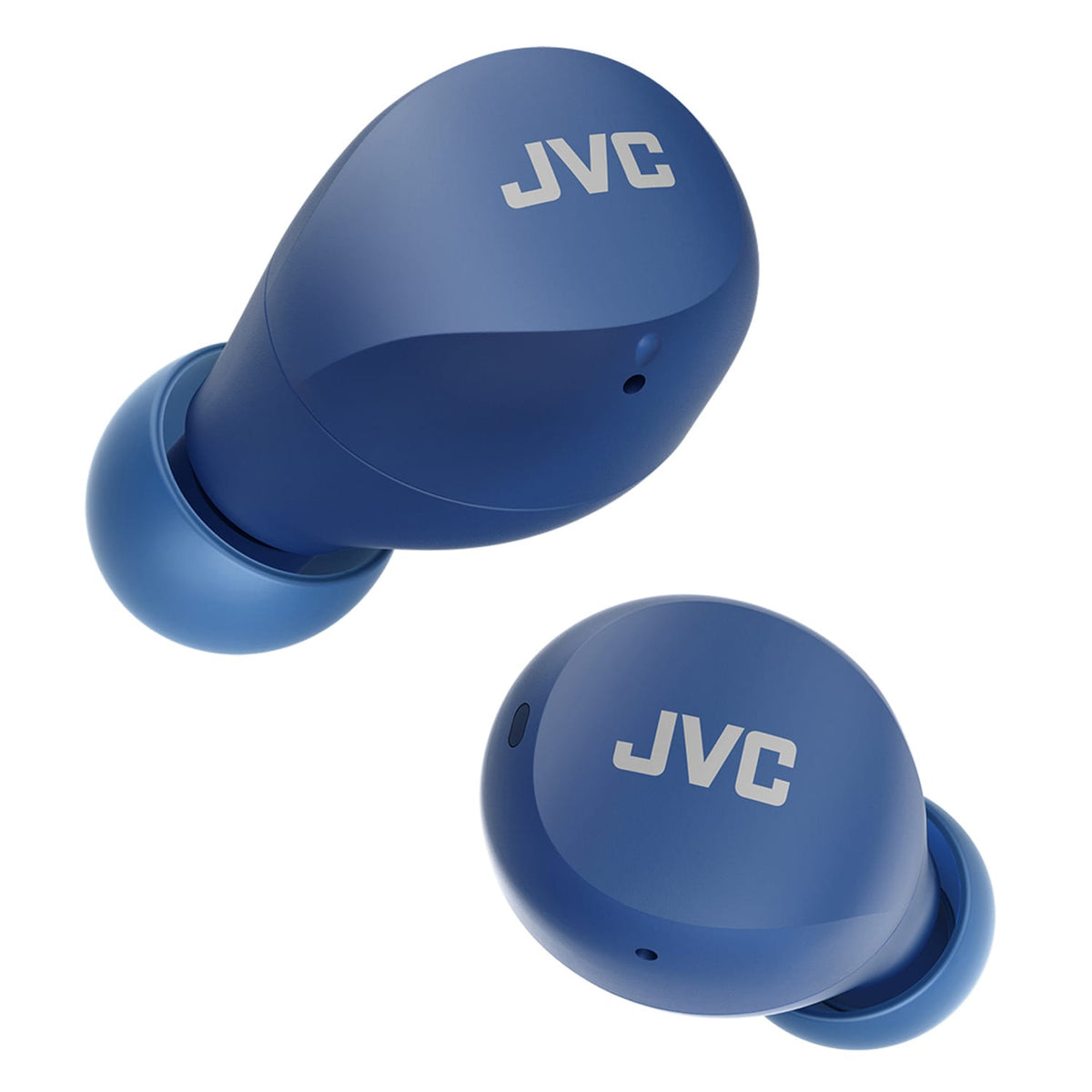 JVC Gumy mini TWS Bluetooth In-Ear Earbuds with Mics, On-Ear Controls, Charging Case, up to 23 Hours Play Time, 3 Sound Modes, IPX4, HA-A6T, Blue