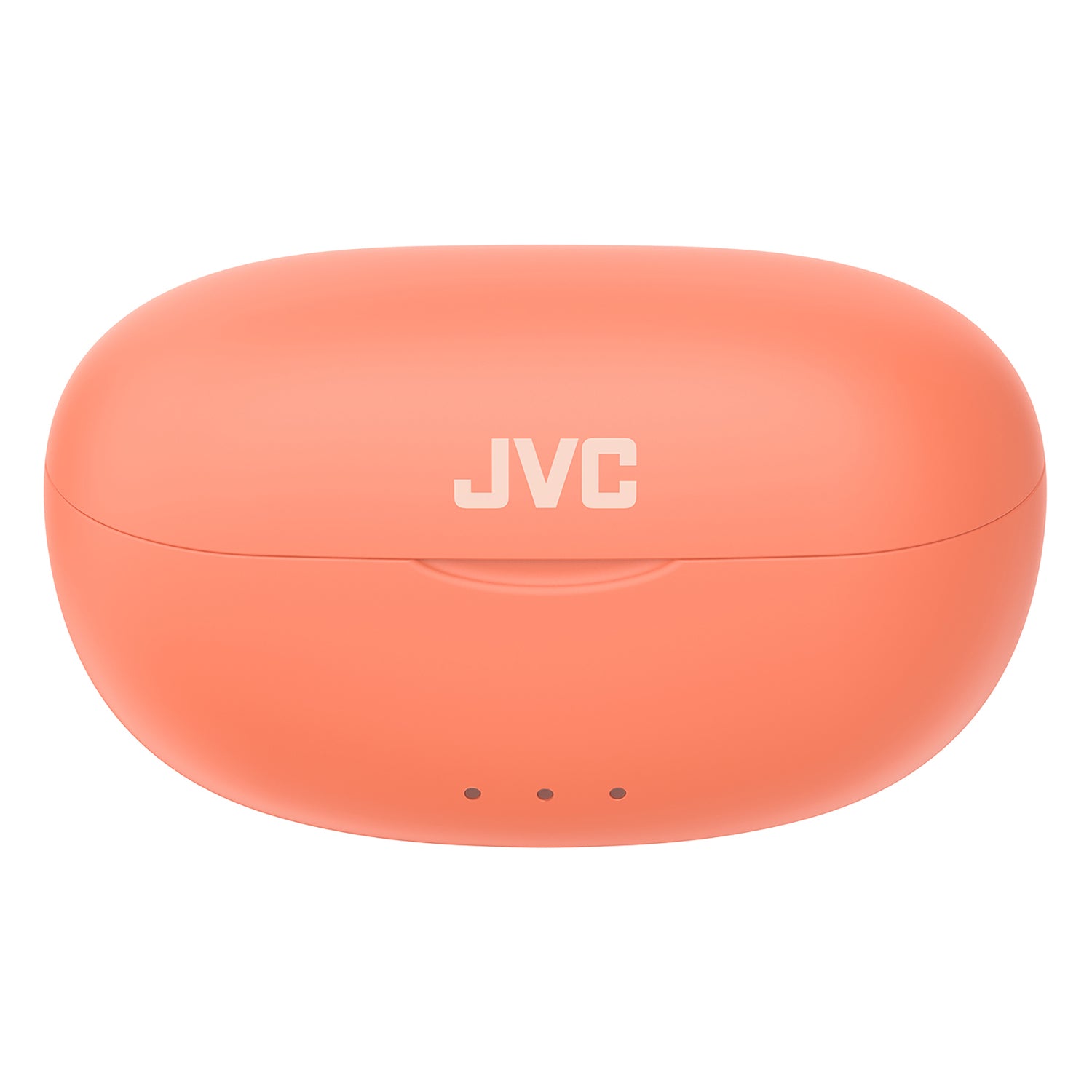 JVC Gumy TWS Bluetooth In-Ear Earbuds with Mic and Charging Case, up to 24 Hours Play Time, IPX4 Waterproof, HA-A7T2, Peach