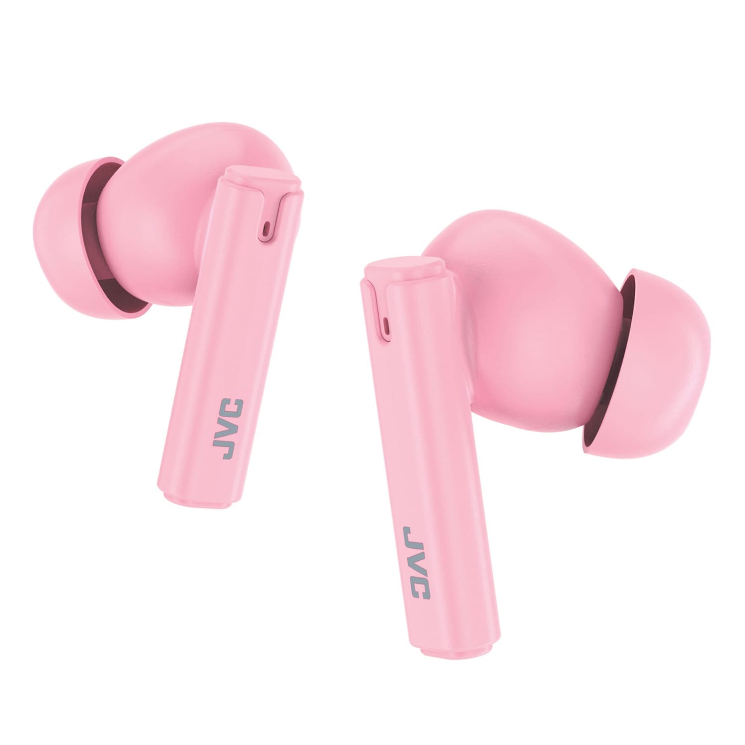 JVC TWS Bluetooth In-Ear Ultra-Compact Earbuds with Mic with Charging Case, up to 28 Hours Play Time, HA-D6T, Pink