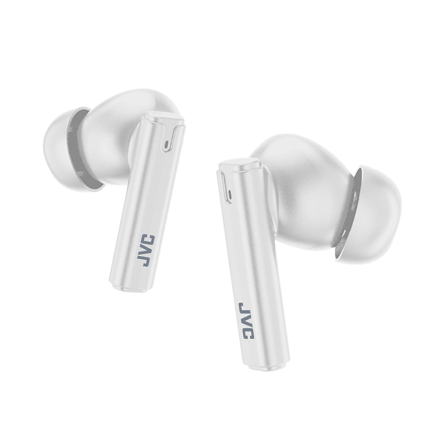JVC TWS Bluetooth In-Ear Ultra-Compact Earbuds with Mic with Charging Case, up to 28 Hours Play Time, HA-D6T, White