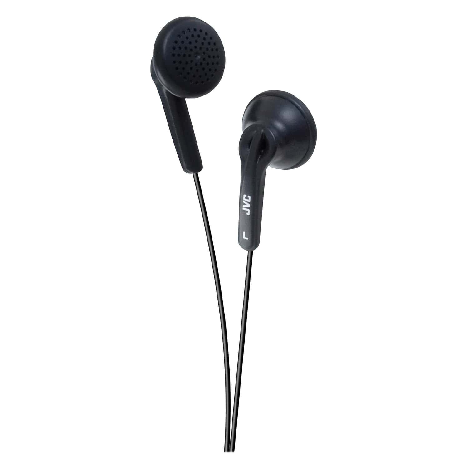 JVC Wired On-Ear Earbud-Style Headphones with 3.5-mm Connector, HA-F12, Black